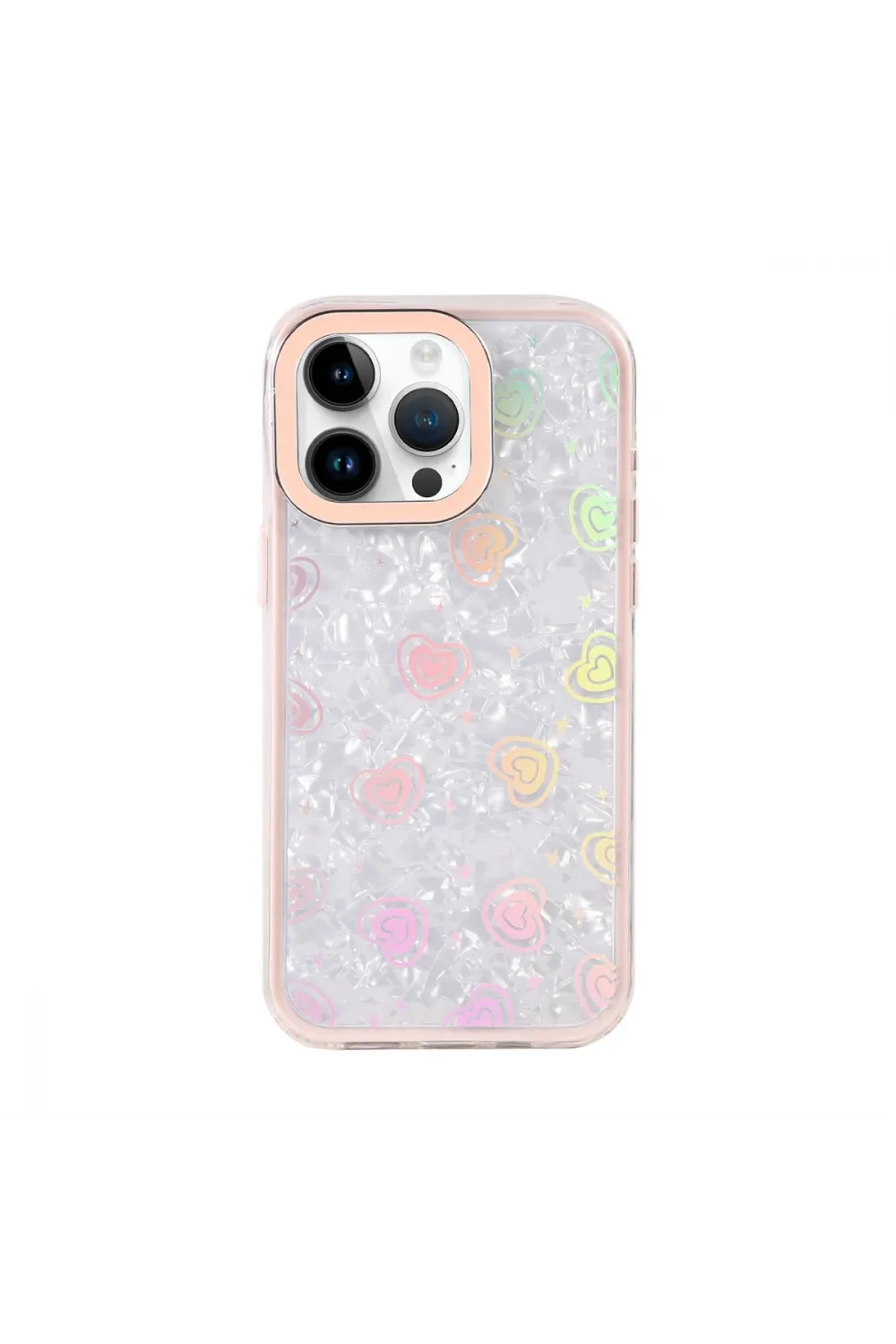 Apple İphone 14 Pro Max Lumi Desenli Kapak - Pembe