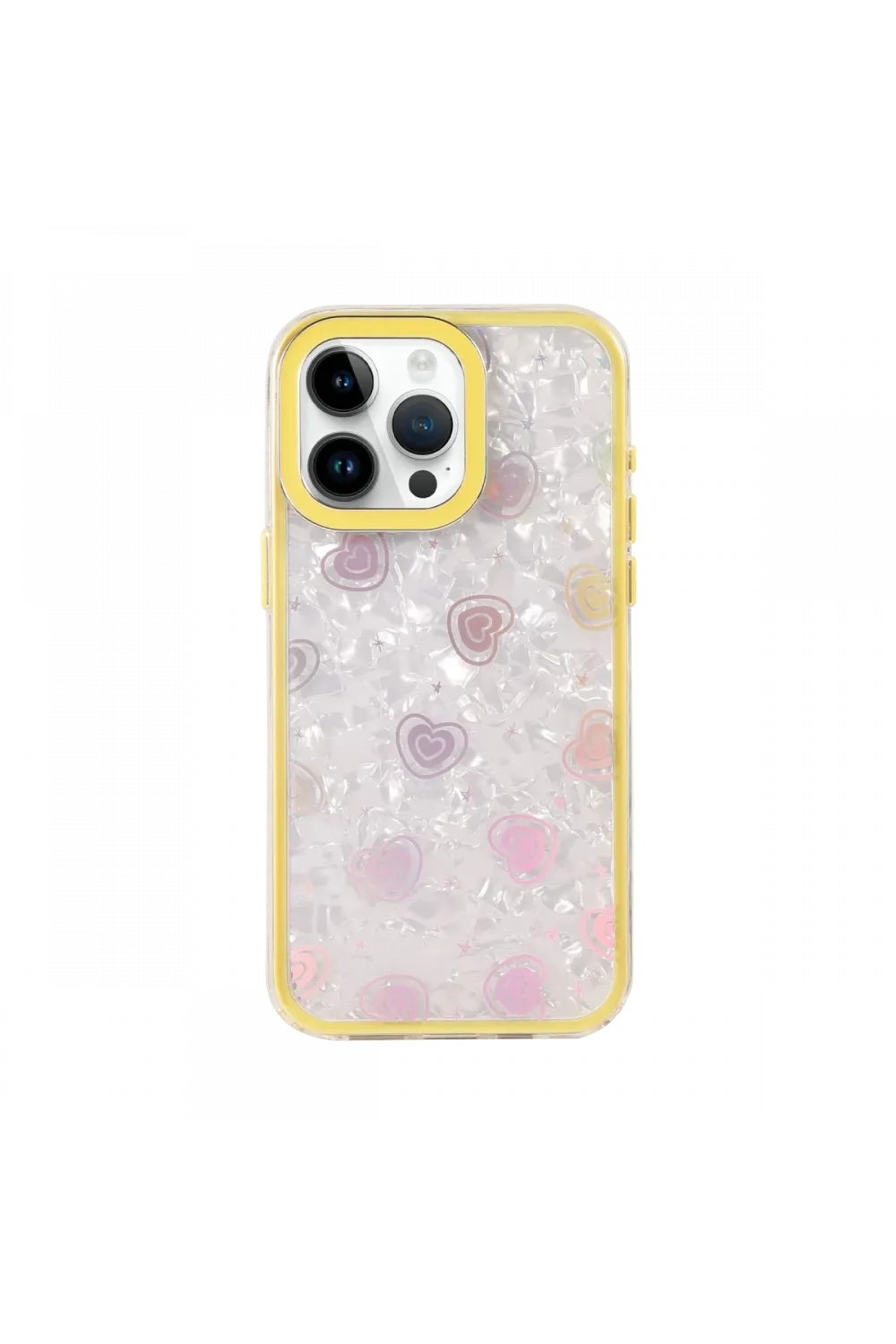 Apple iPhone 14 Pro Max Lumi Desenli Kapak - Sarı
