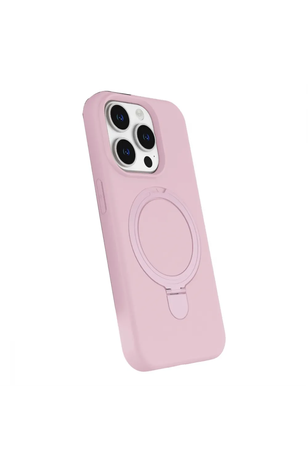 Apple İphone 14 Pro Max Regal Magsafe Standlı Kapak - Açık Pembe