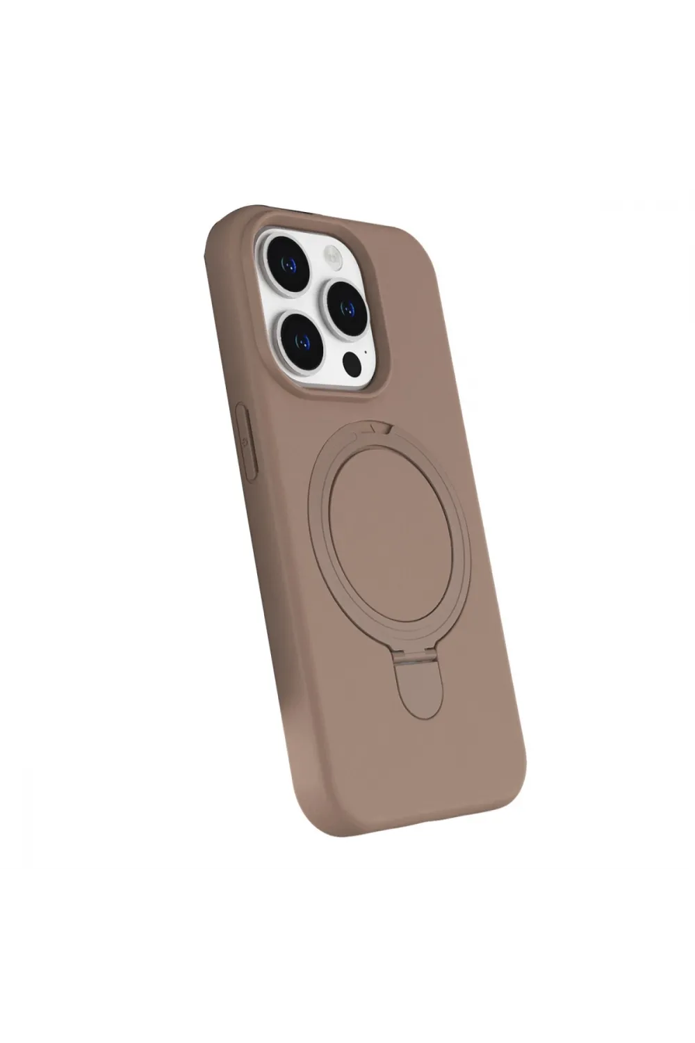Apple İphone 14 Pro Max Regal Magsafe Standlı Kapak - Çöl Titanyum