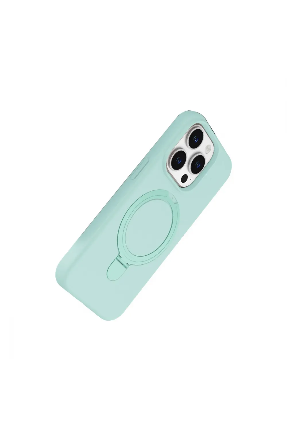Apple İphone 14 Pro Max Regal Magsafe Standlı Kapak - Su Yeşili