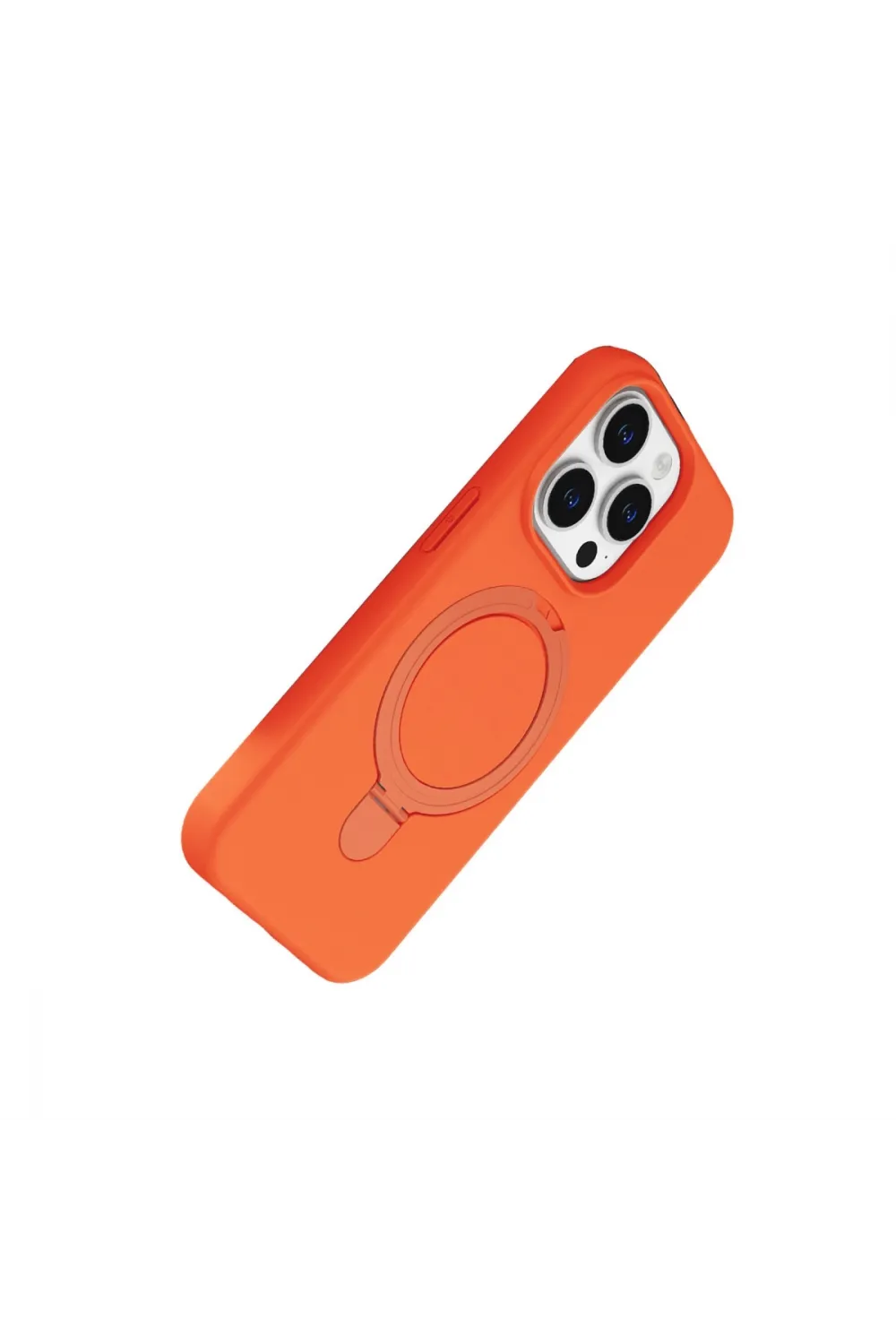 Apple İphone 14 Pro Max Regal Magsafe Standlı Kapak - Turuncu