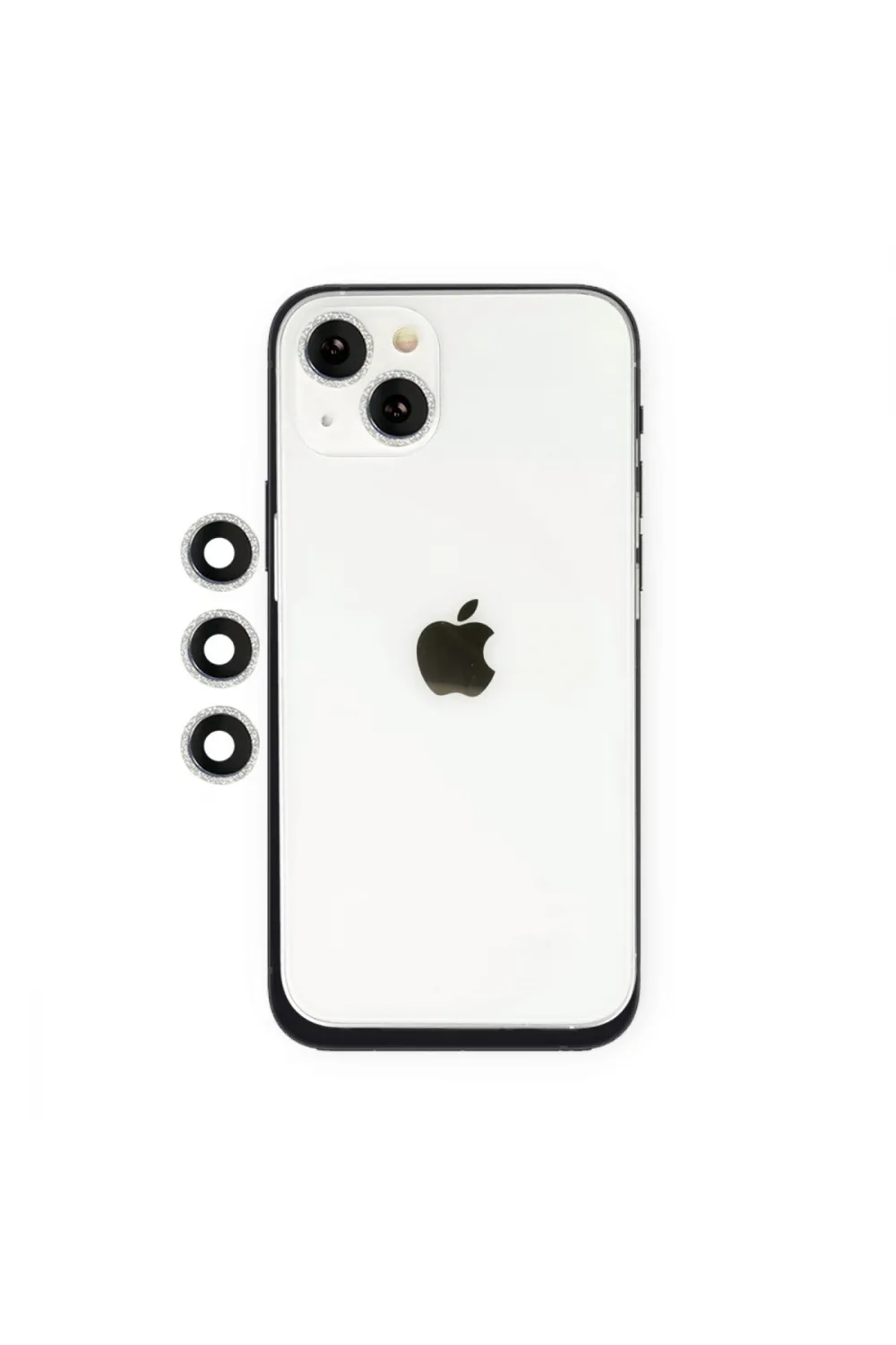 Apple İphone 14 Shine Kamera Lens - Gümüş