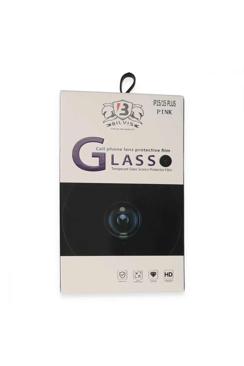 Apple İphone 15 Bilvis Titan Kamera Lens - Pembe