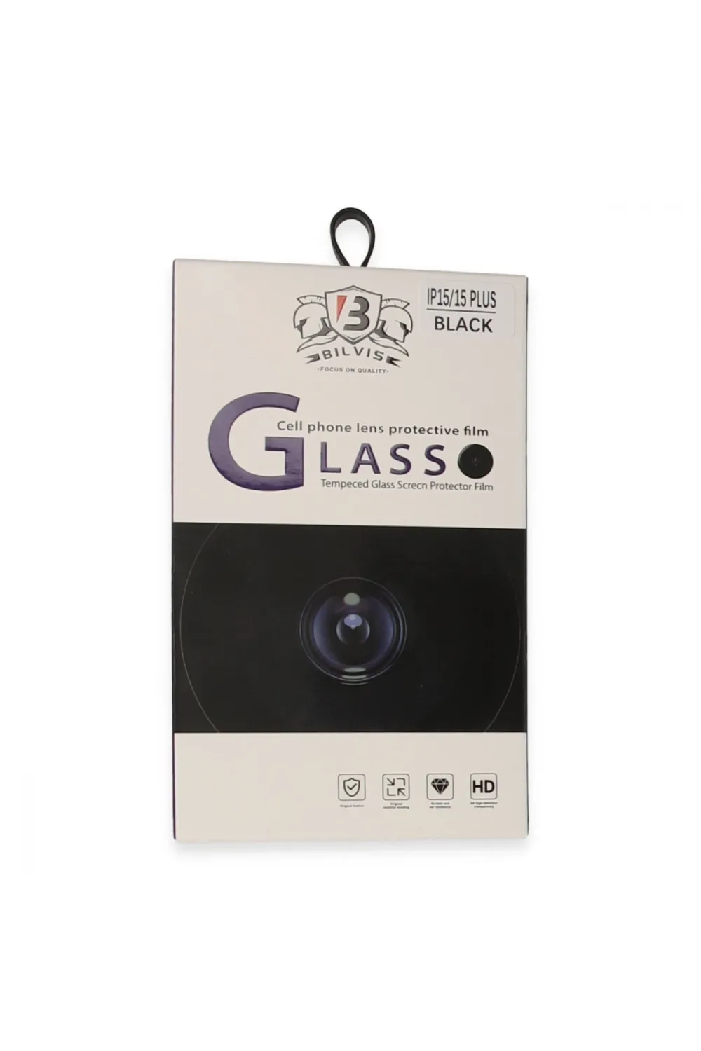 Apple İphone 15 Bilvis Titan Kamera Lens - Siyah