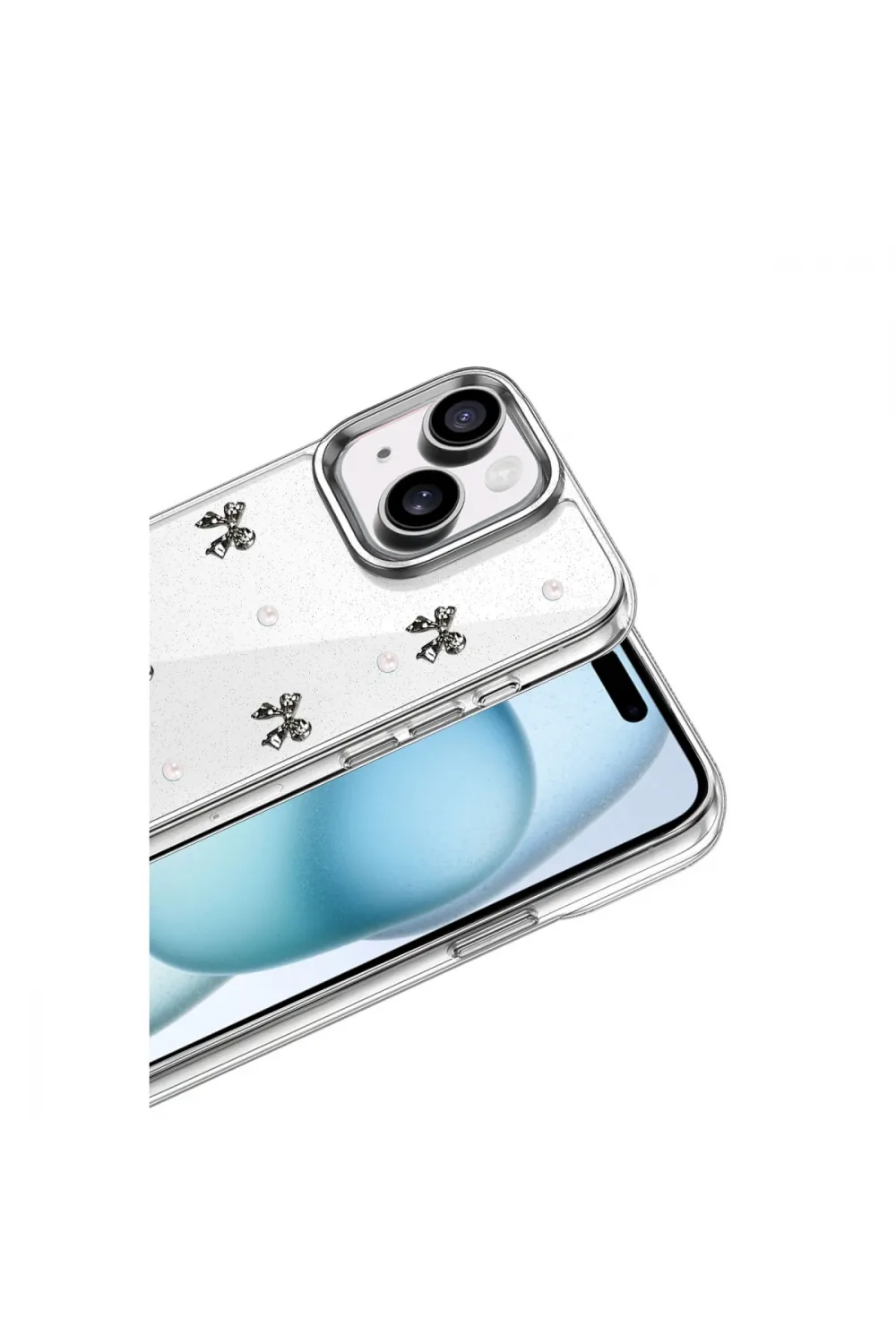 Apple İphone 15 Fiyonk Desenli Kapak - Desen 8