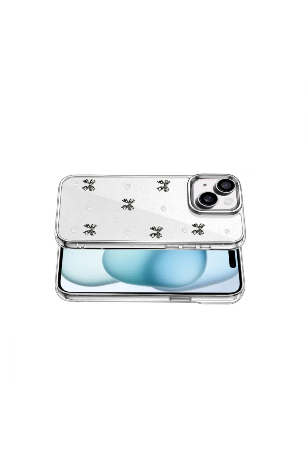 Apple İphone 15 Fiyonk Desenli Kapak - Desen 8