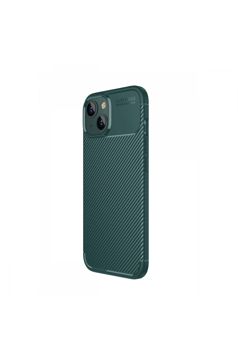 Apple İphone 15 Kılıf Auto Focus Karbon Kapak - Yeşil