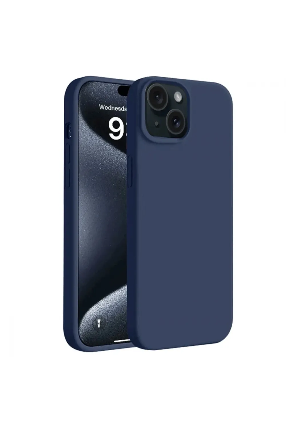 Apple İphone 15 Kılıf First Silikon - Lacivert