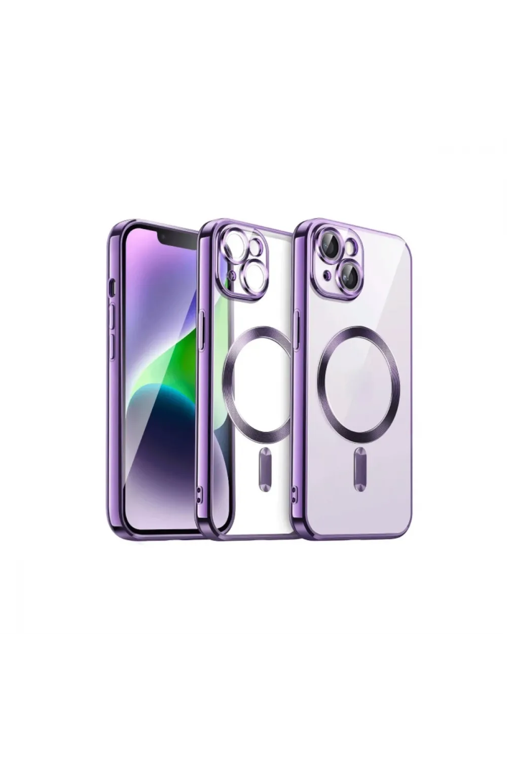 Apple İphone 15 Kılıf Kross Magneticsafe Kapak - Mor