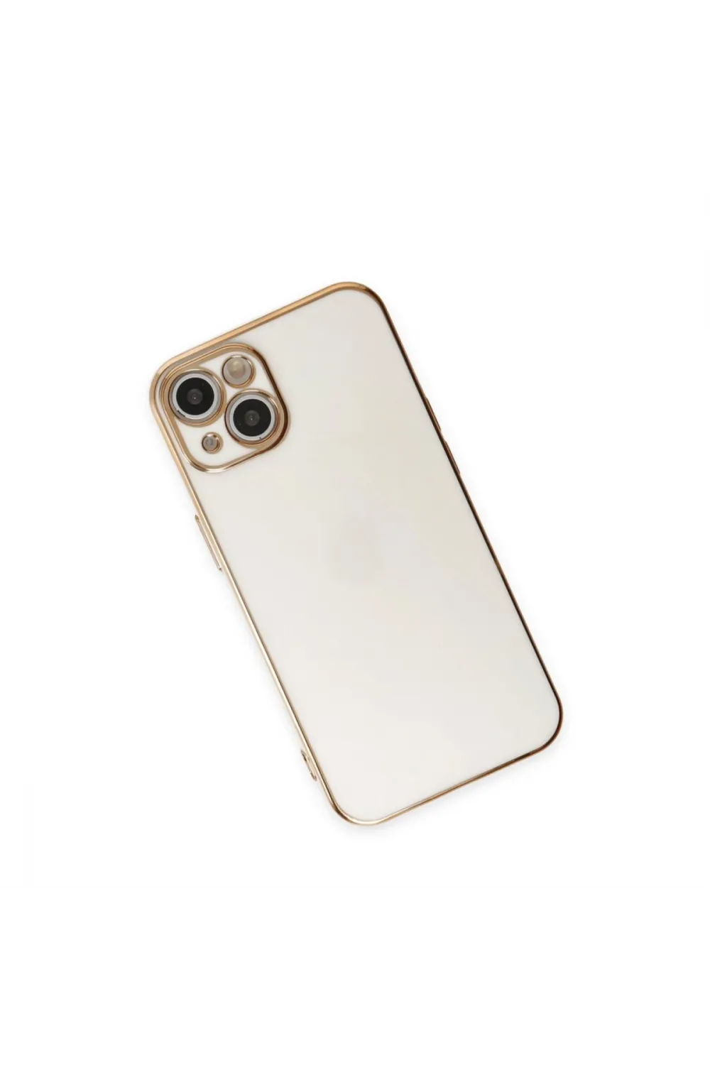 Apple İphone 15 Kılıf Volet Silikon - Beyaz
