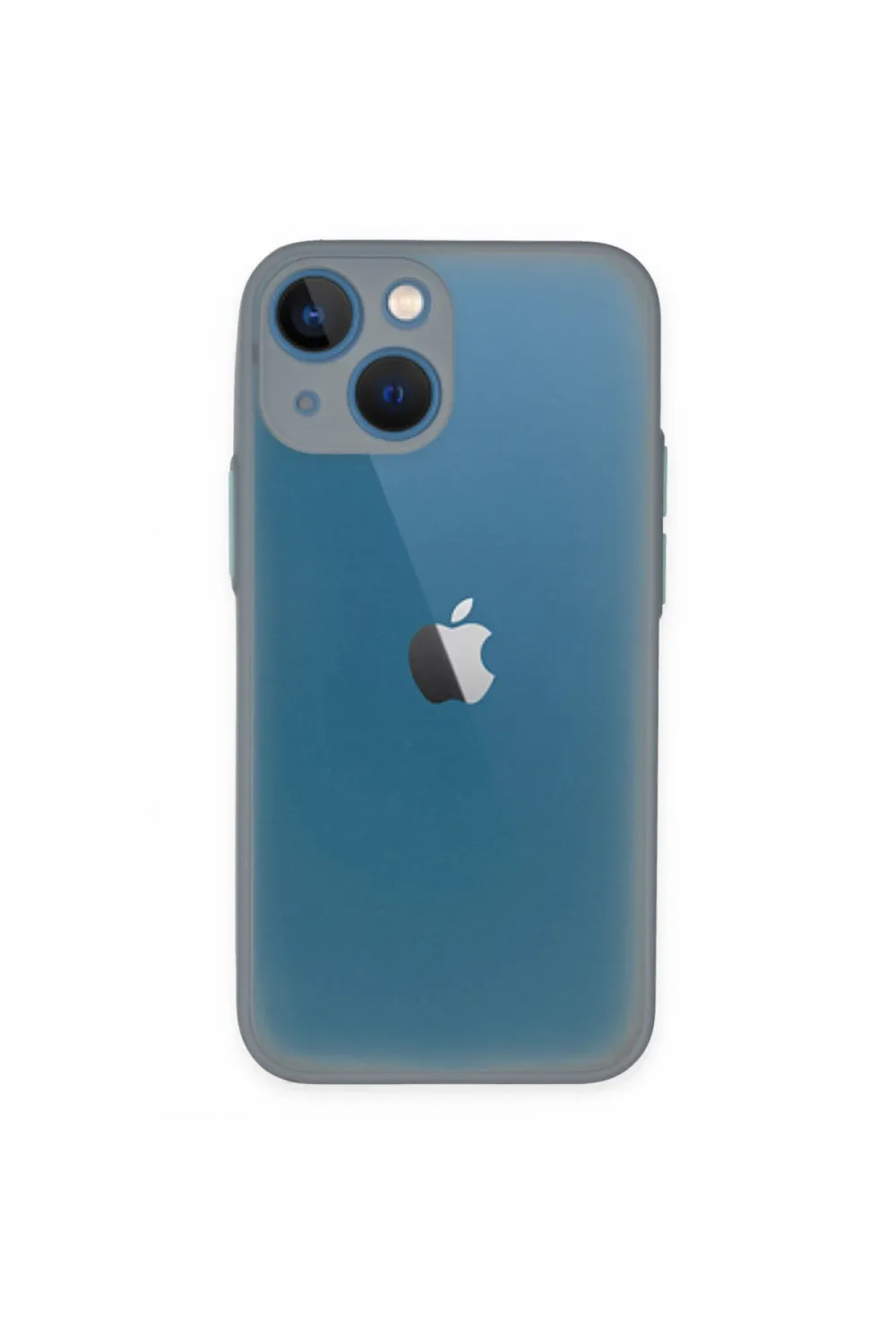 Apple İphone 15 Plus Kılıf Montreal Silikon Kapak - Gri