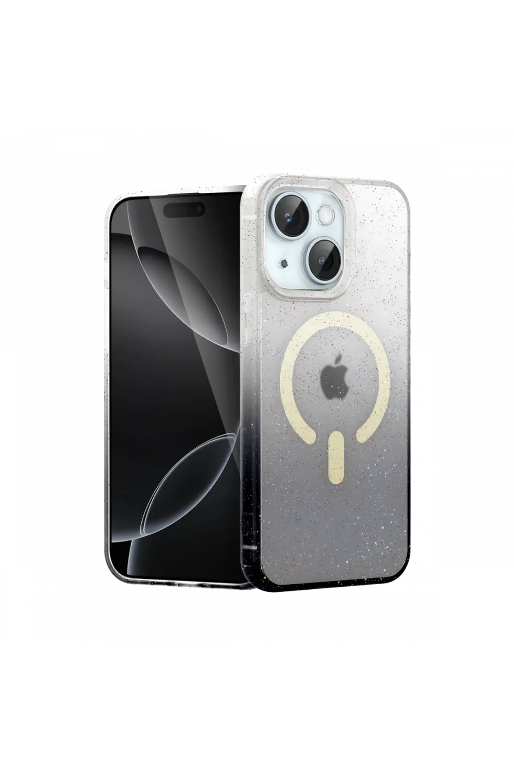 Apple iPhone 15 Plus Pummel Shiny Magsafe Kapak - Siyah