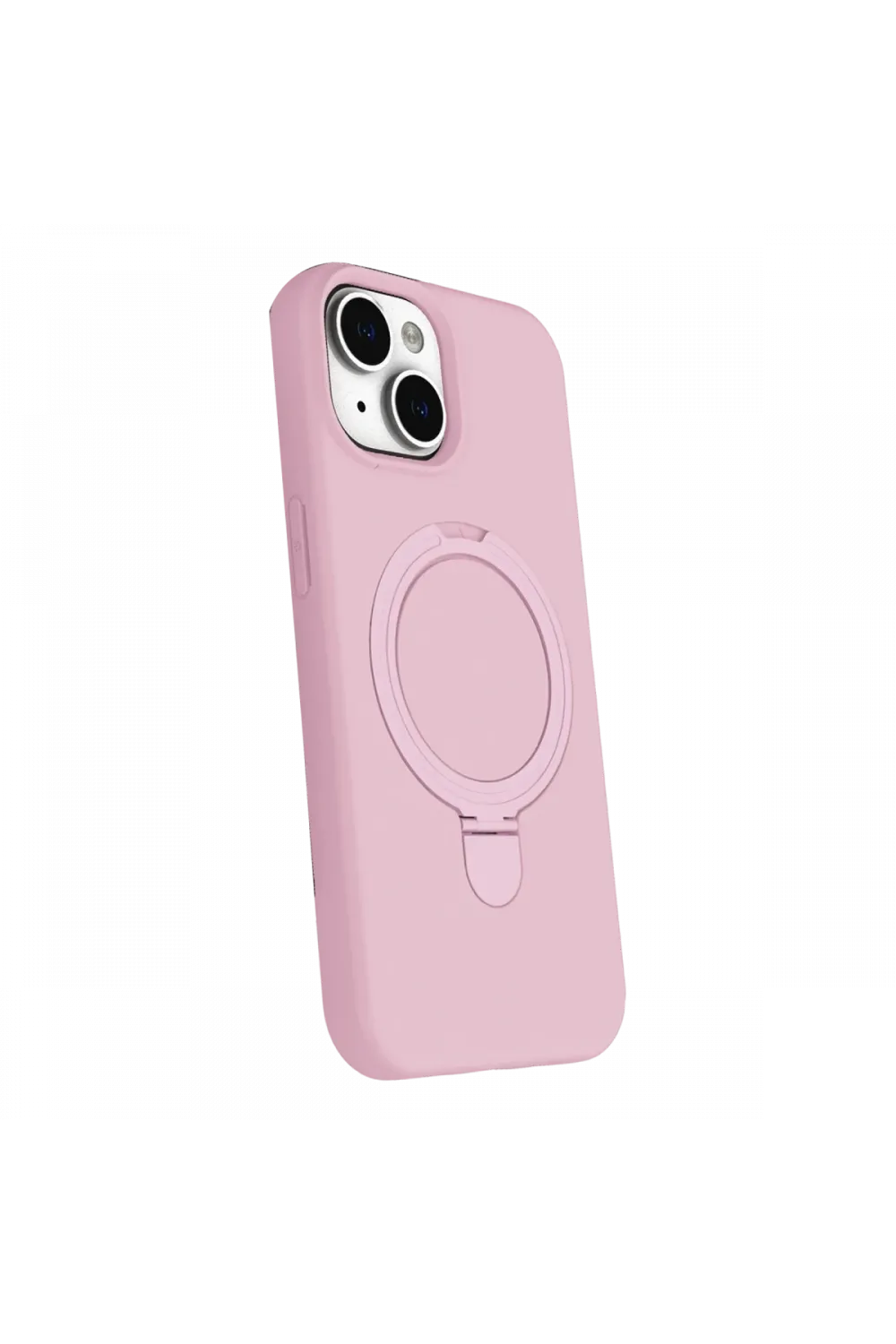 Apple iPhone 15 Plus Regal Magsafe Standlı Kapak - Açık Pembe