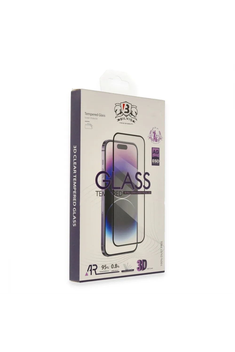 Apple İphone 15 Pro Bilvis 3d Cam Ekran Koruyucu