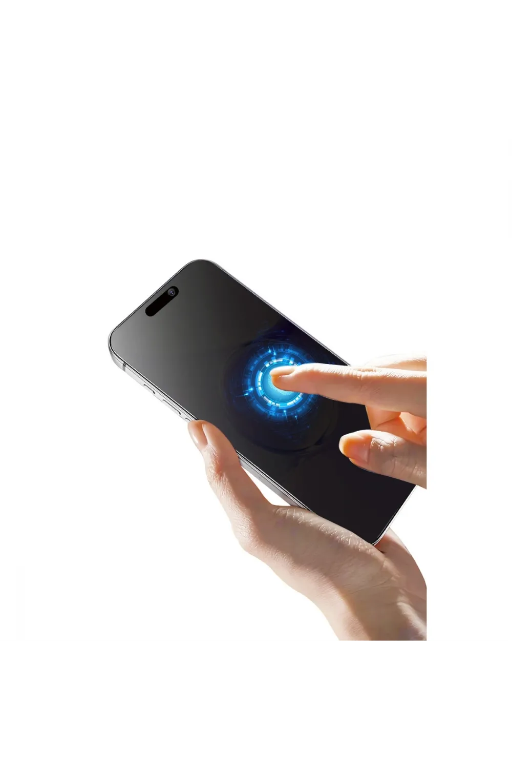Apple İphone 15 Pro Bilvis 5in1 5d Magic Hayalet Cam Ekran Koruyucu - Siyah