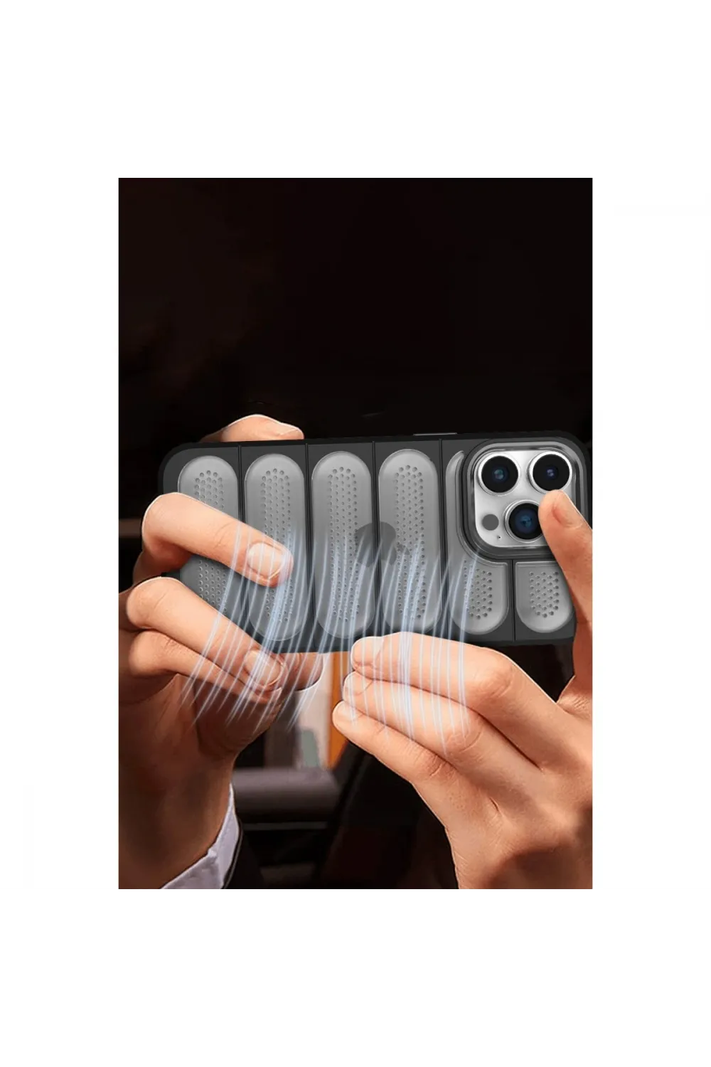 Apple İphone 15 Pro Kılıf Airmax Silikon Kapak - Siyah