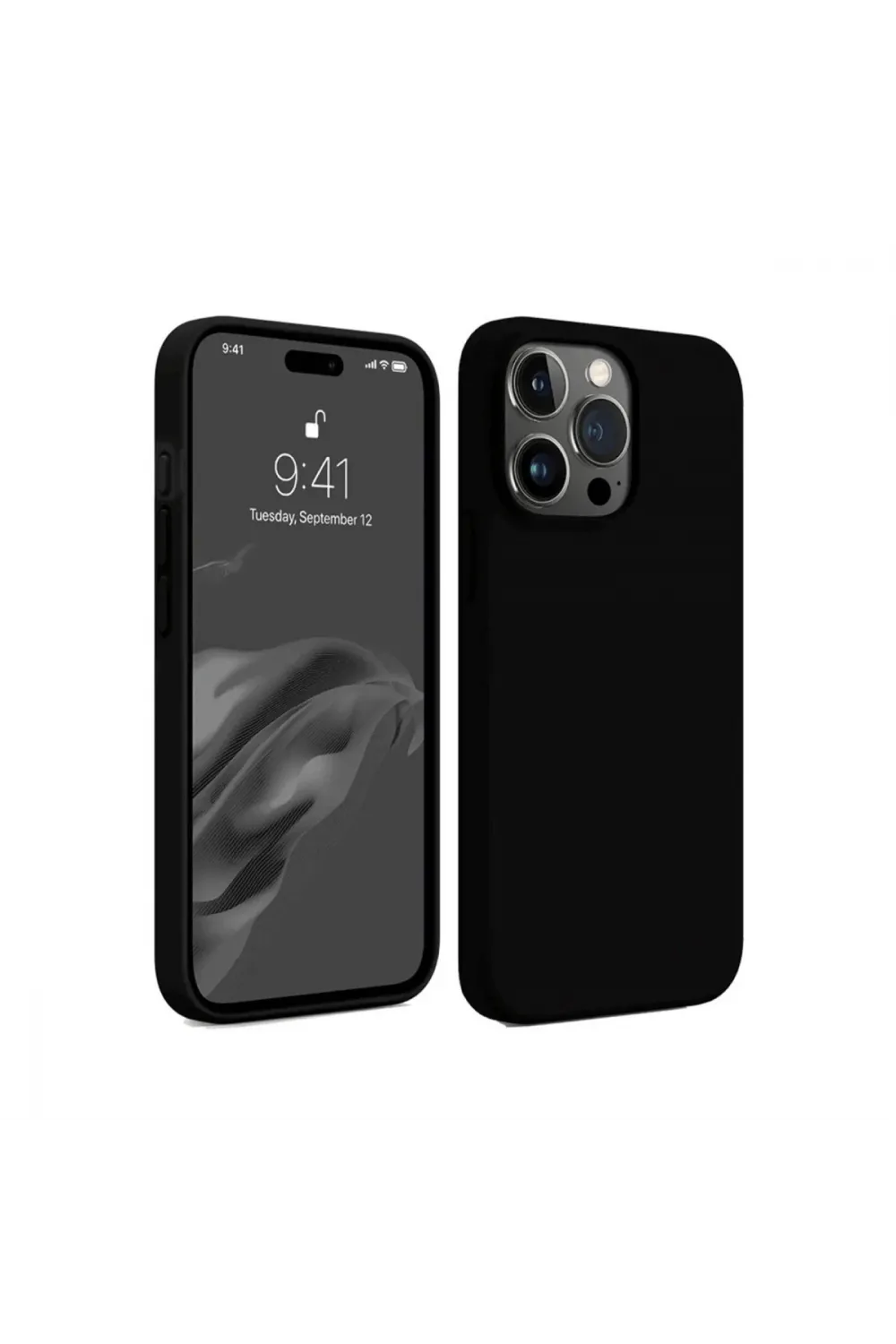 Apple İphone 15 Pro Kılıf First Silikon - Siyah