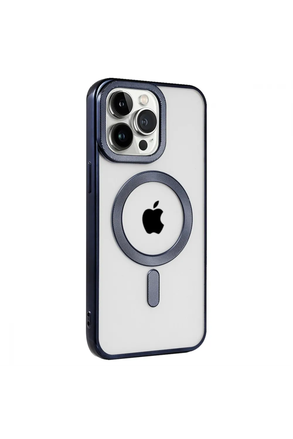 Apple İphone 15 Pro Kılıf Kronos Magsafe Kapak - Lacivert