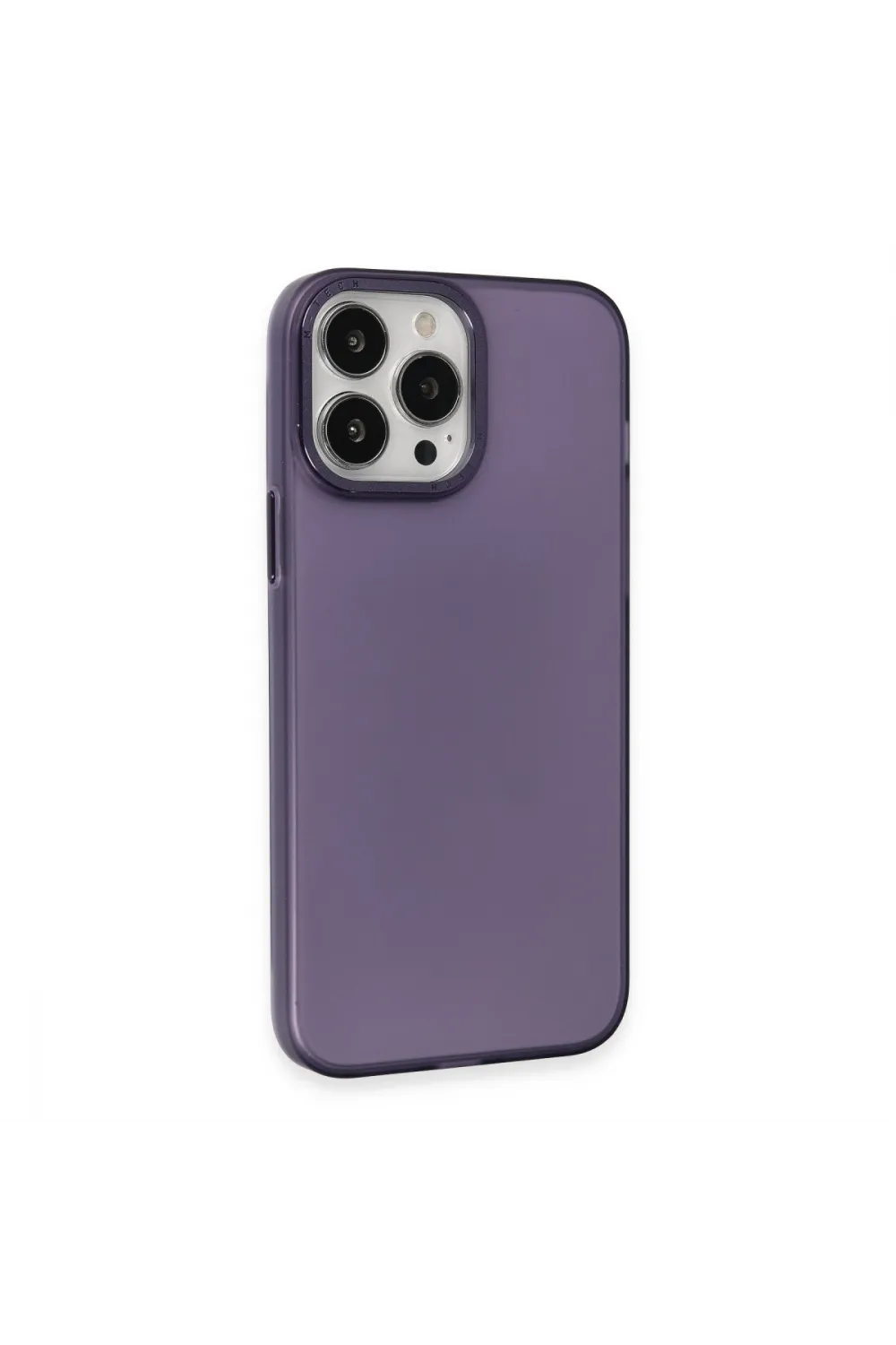 Apple İphone 15 Pro Kılıf Modos Metal Kapak - Derin Mor