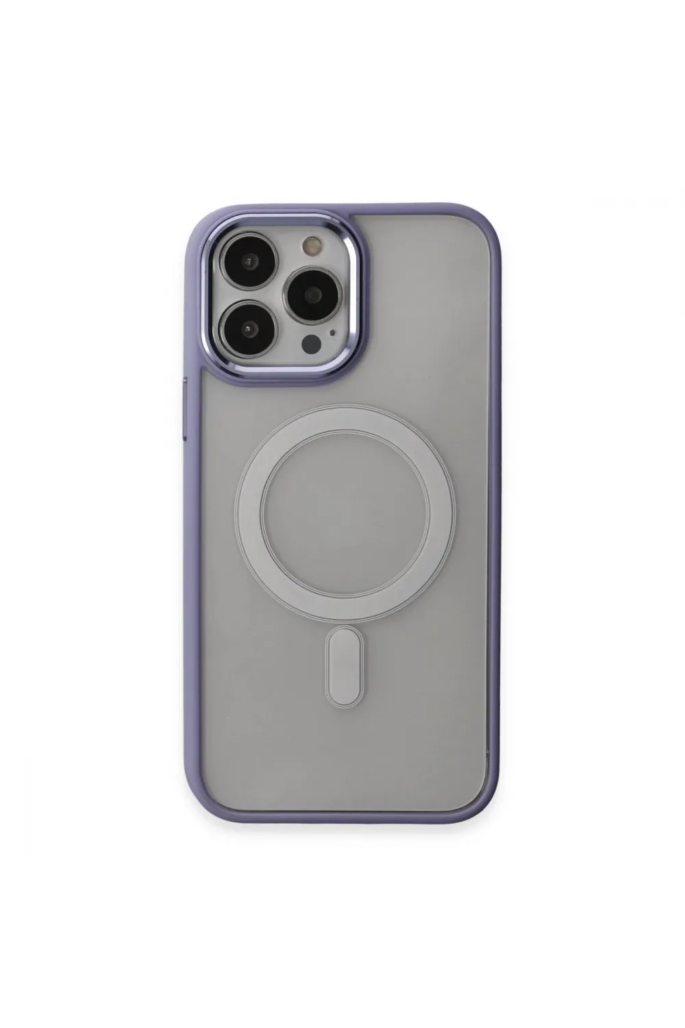 Apple İphone 15 Pro Kılıf Room Magneticsafe Silikon - Lila