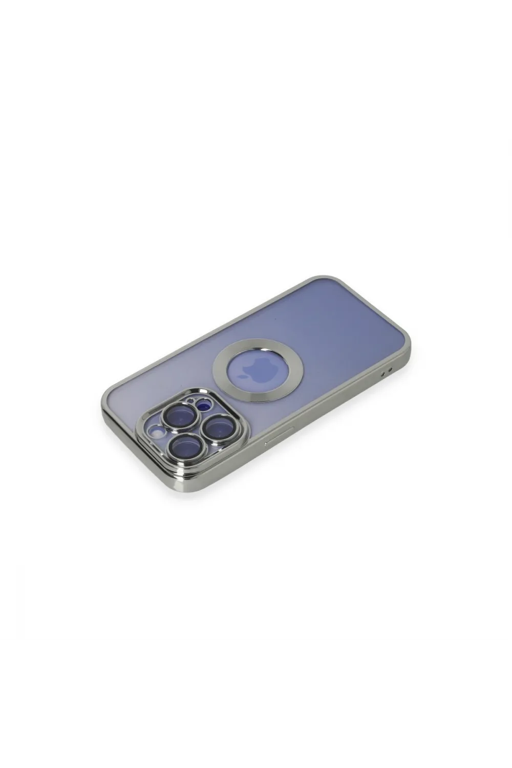 Apple İphone 15 Pro Kılıf Slot Silikon - Gümüş