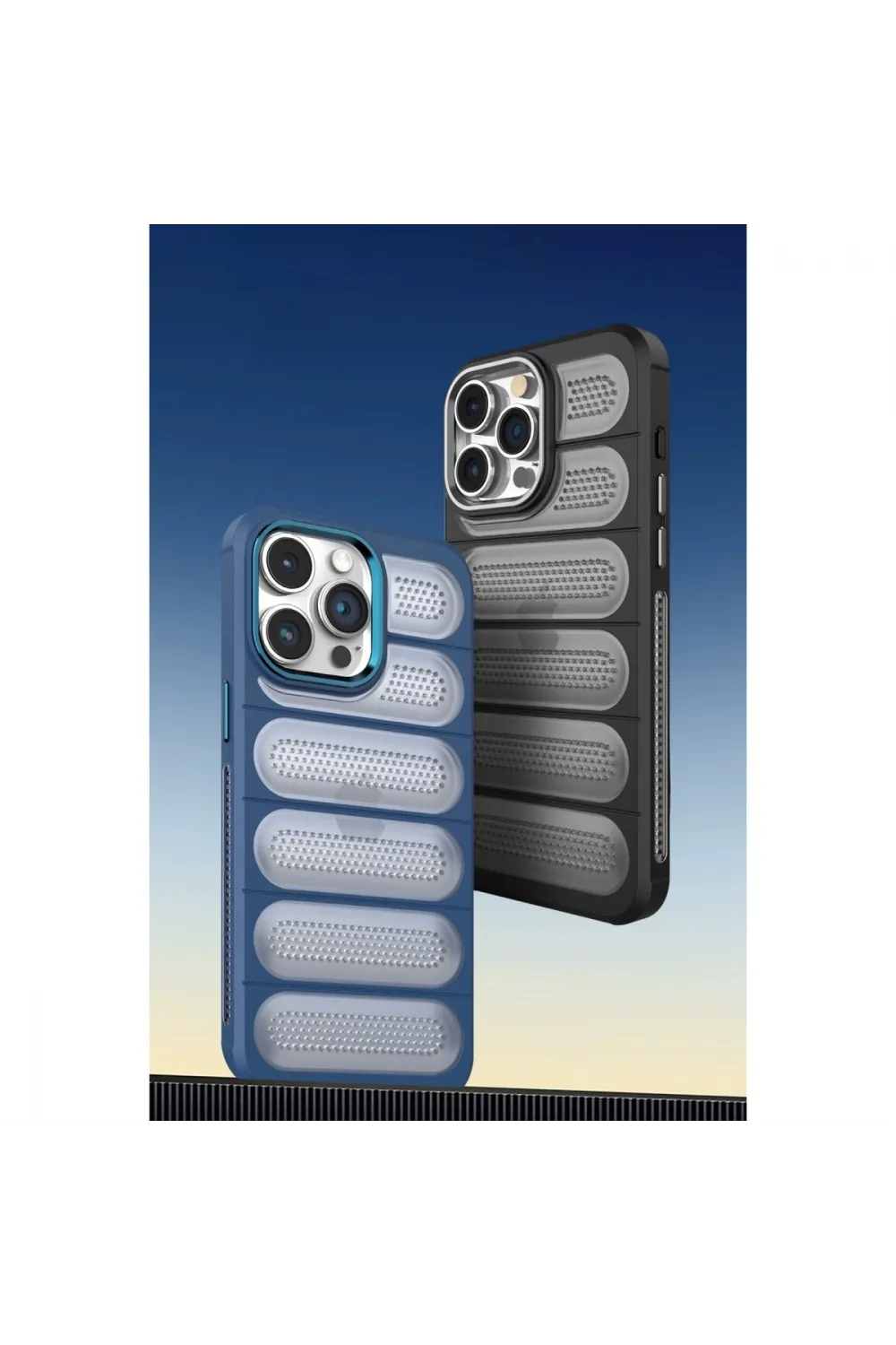 Apple İphone 15 Pro Max Kılıf Airmax Silikon Kapak - Lacivert