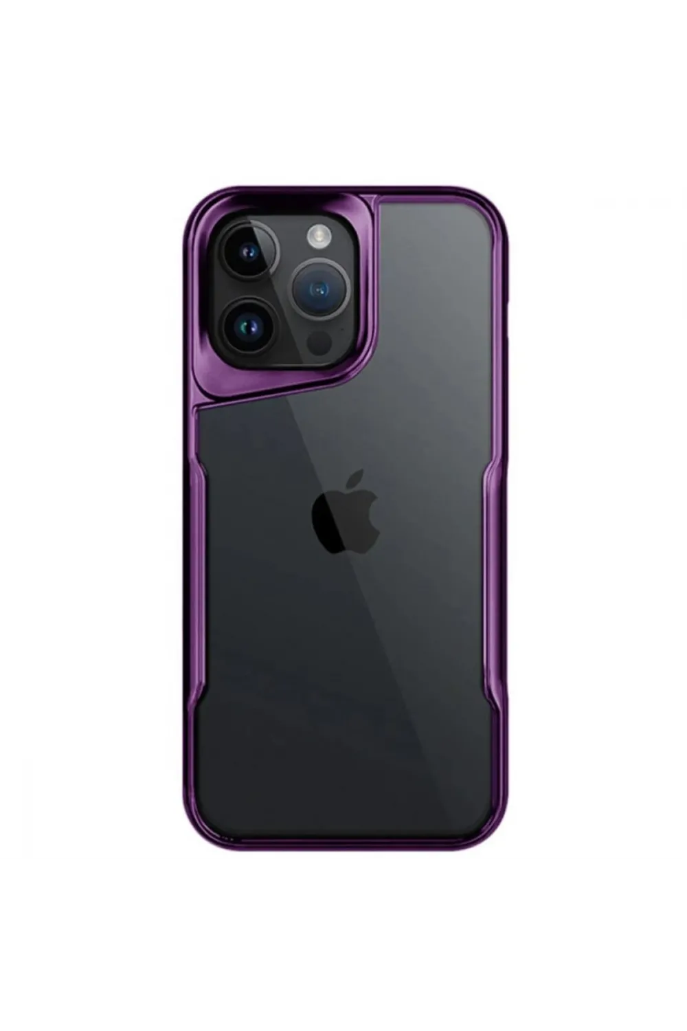 Apple İphone 15 Pro Max Kılıf Boyi Silikon Kapak - Derin Mor