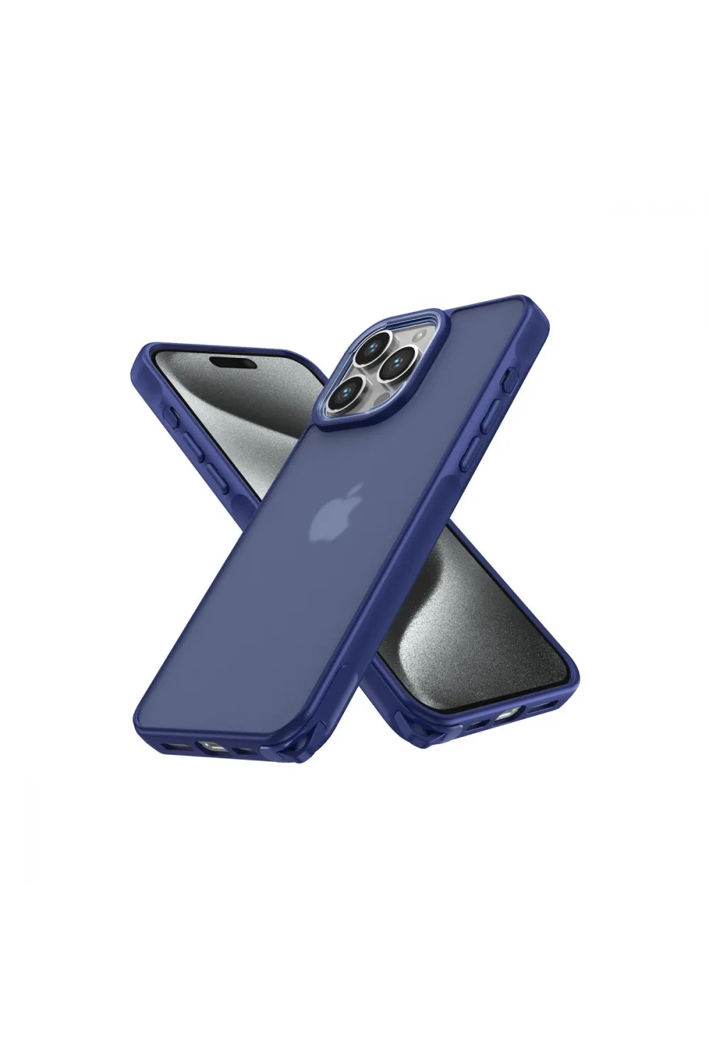 Apple İphone 15 Pro Max Kılıf Elegant Kapak - Lacivert