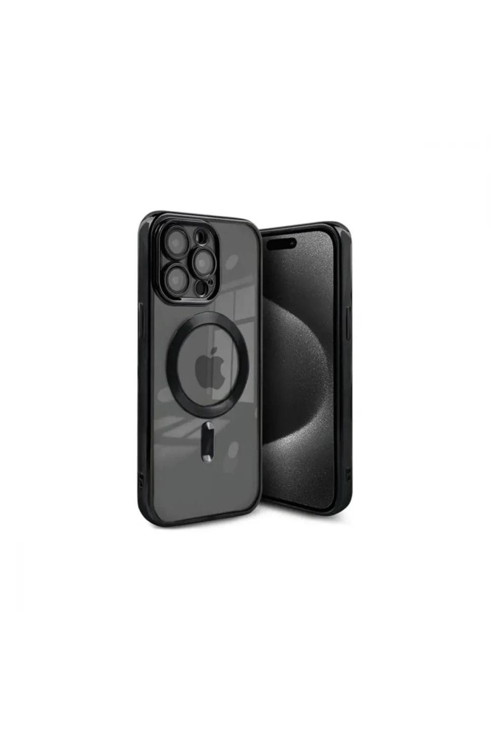 Apple İphone 15 Pro Max Kılıf Kross Magneticsafe Kapak - Siyah