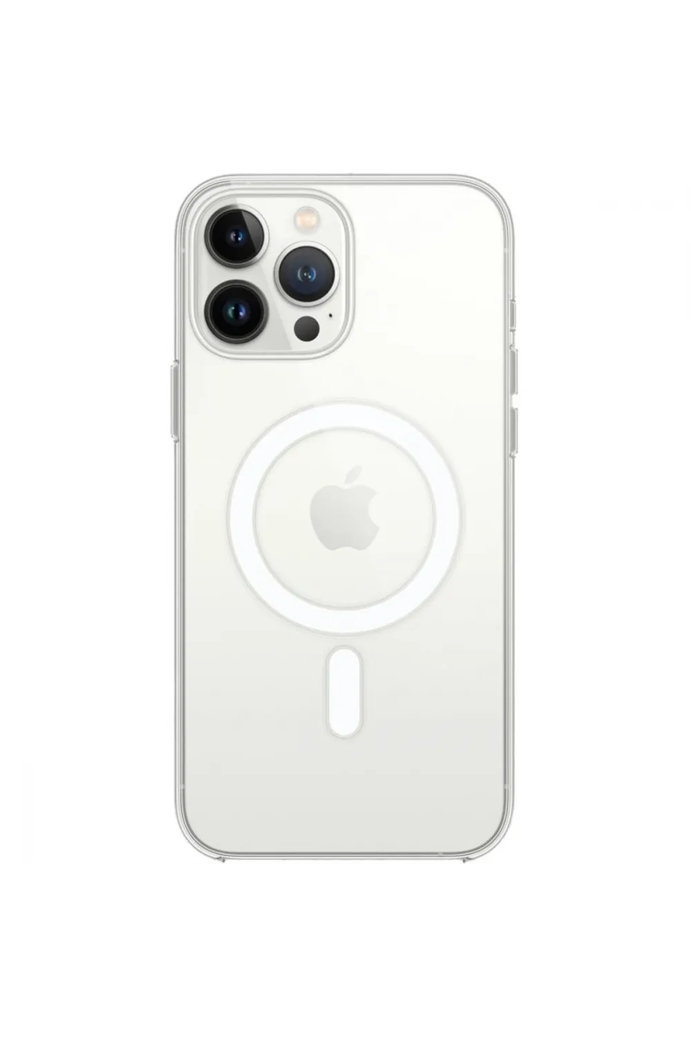 Apple İphone 15 Pro Max Kılıf Magneticsafe Şeffaf Silikon - Şeffaf