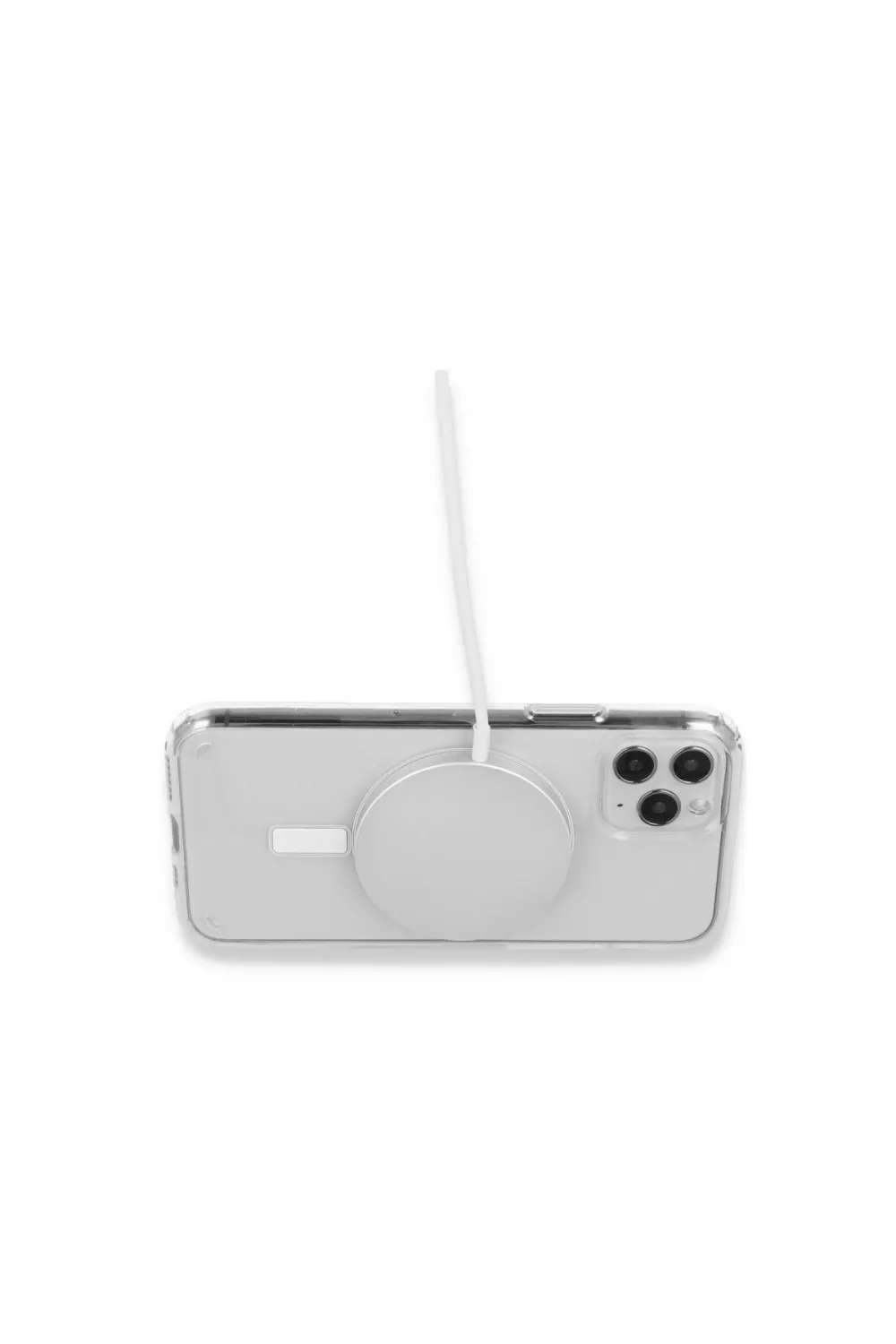Apple İphone 15 Pro Max Kılıf Magneticsafe Şeffaf Silikon - Şeffaf
