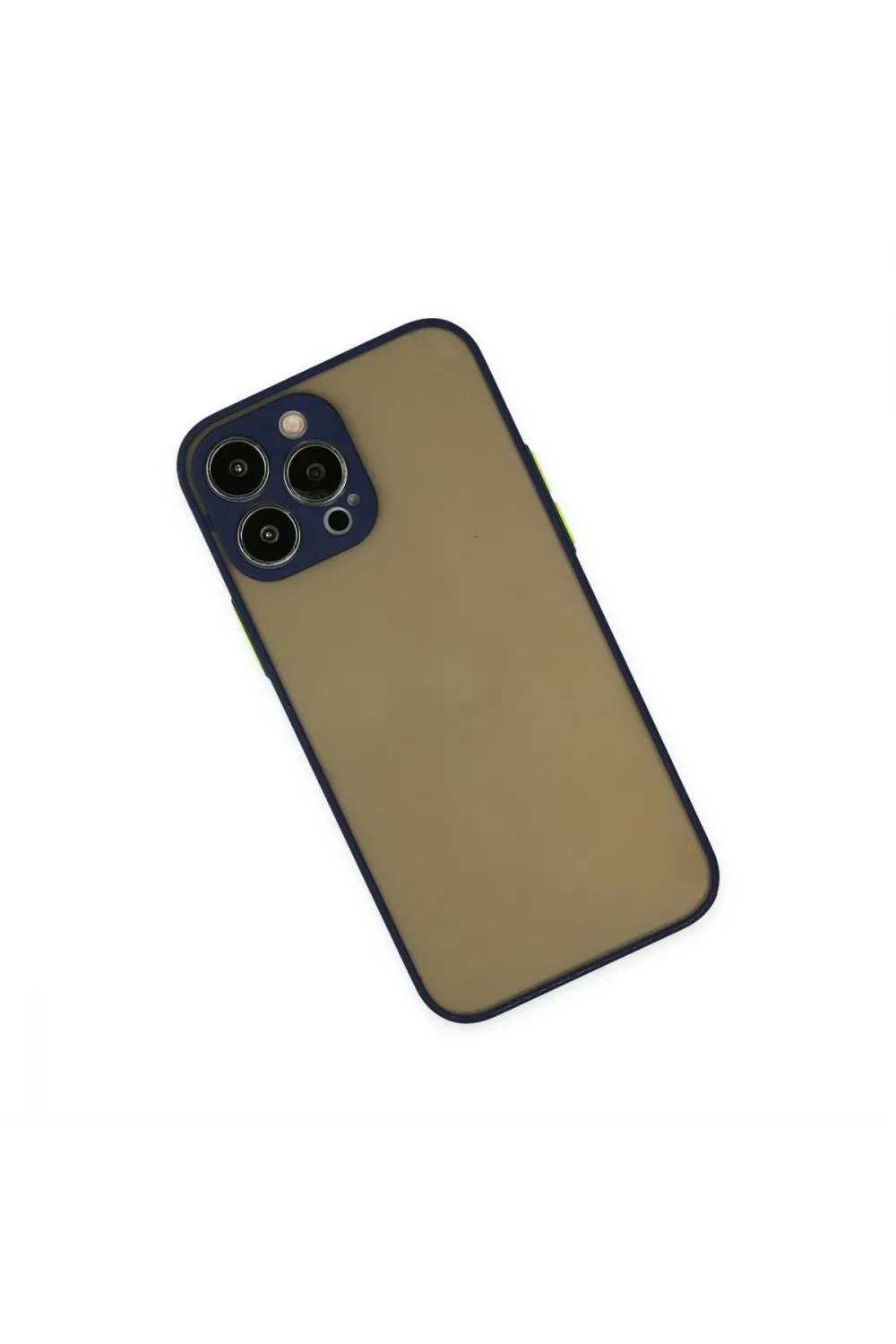 Apple İphone 15 Pro Max Kılıf Montreal Silikon Kapak - Lacivert