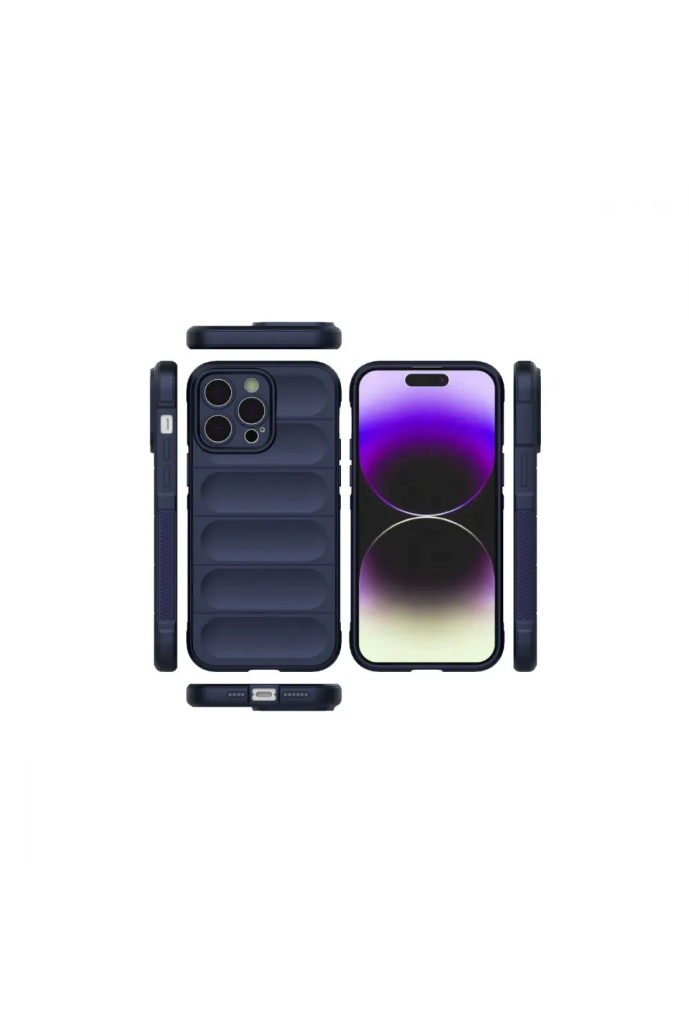 Apple İphone 15 Pro Max Kılıf Optimum Silikon - Lacivert