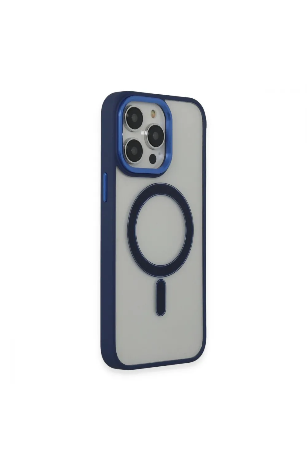 Apple İphone 15 Pro Max Kılıf Room Magneticsafe Silikon - Lacivert