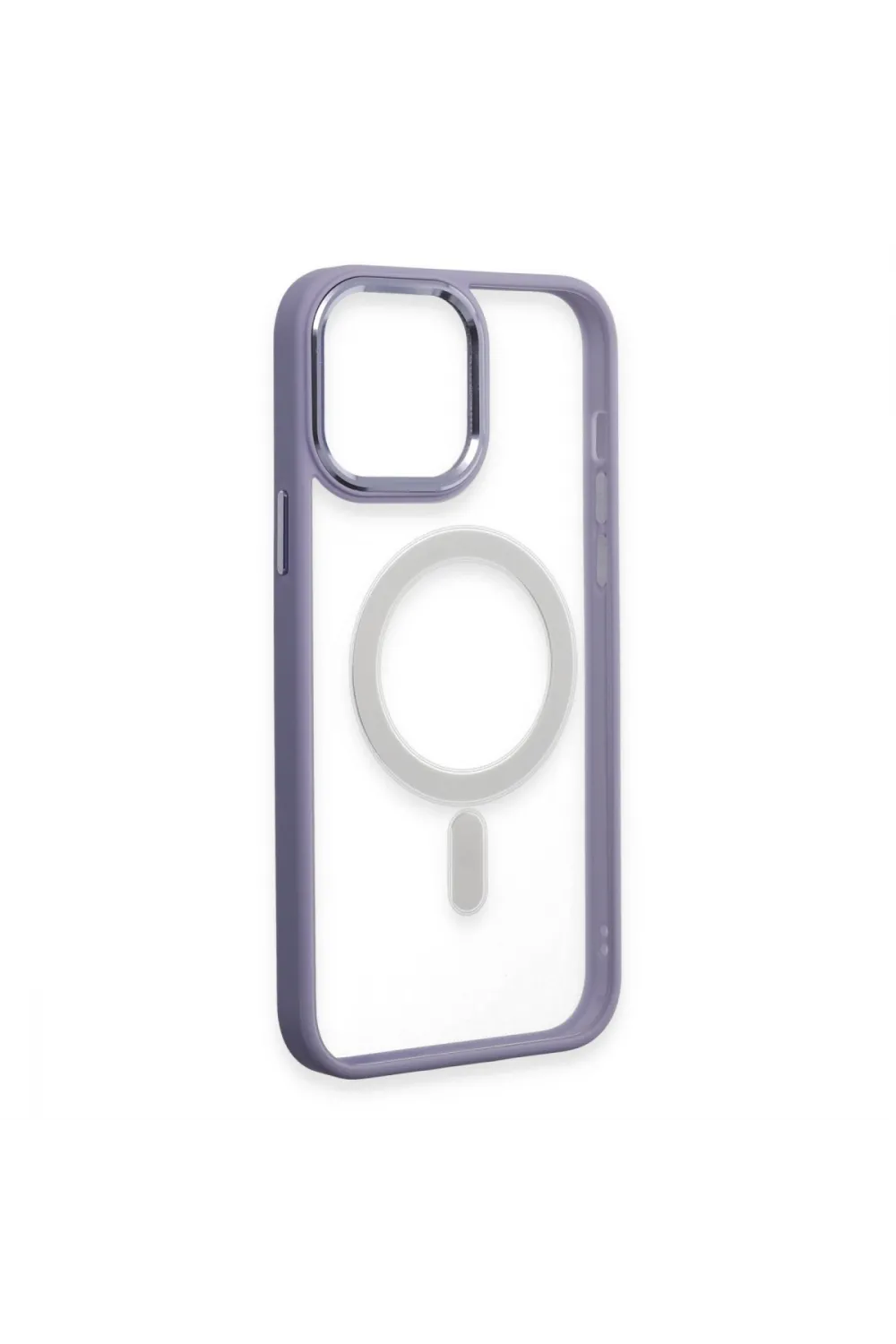 Apple İphone 15 Pro Max Kılıf Room Magneticsafe Silikon - Lila