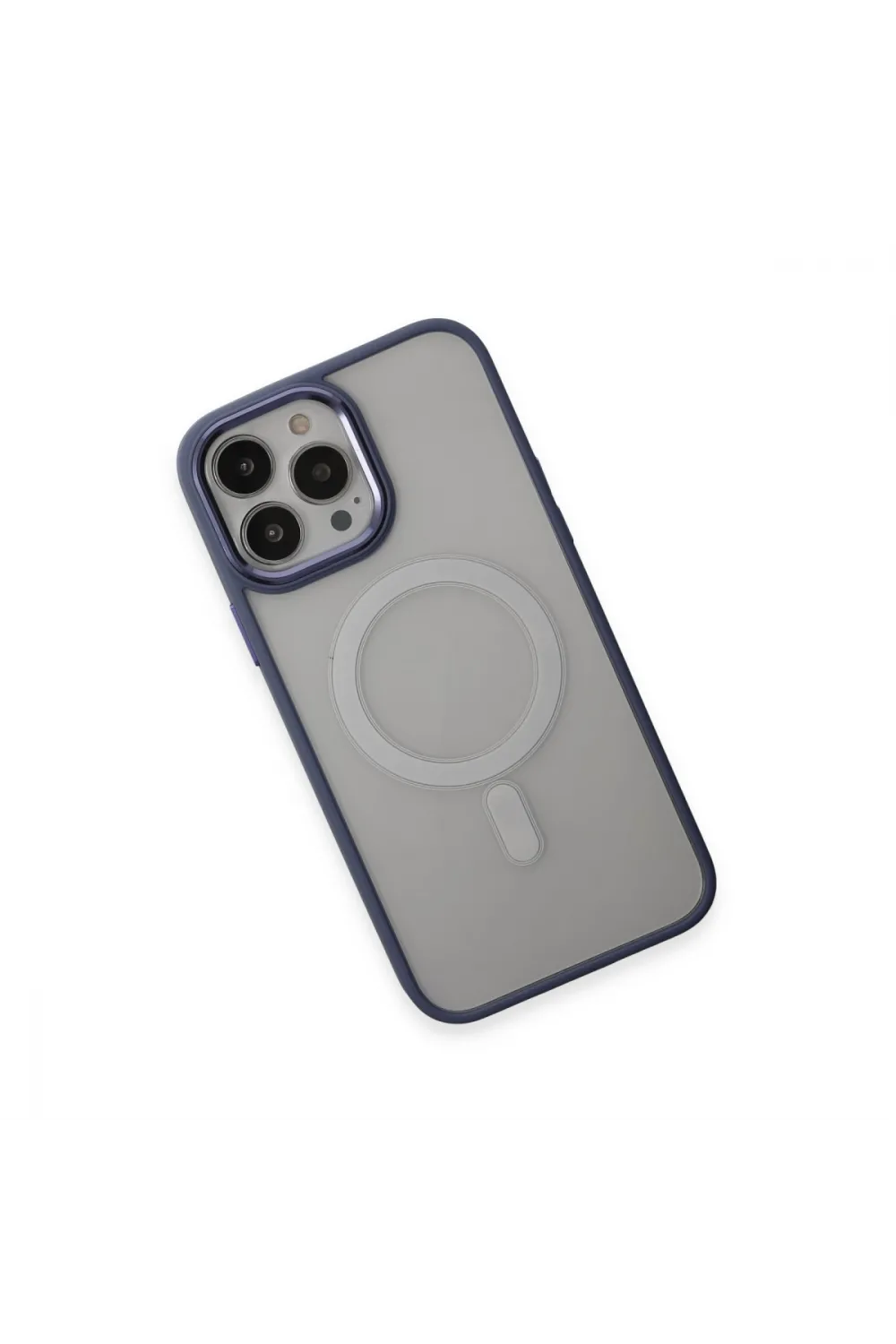 Apple İphone 15 Pro Max Kılıf Room Magneticsafe Silikon - Sierra Blue