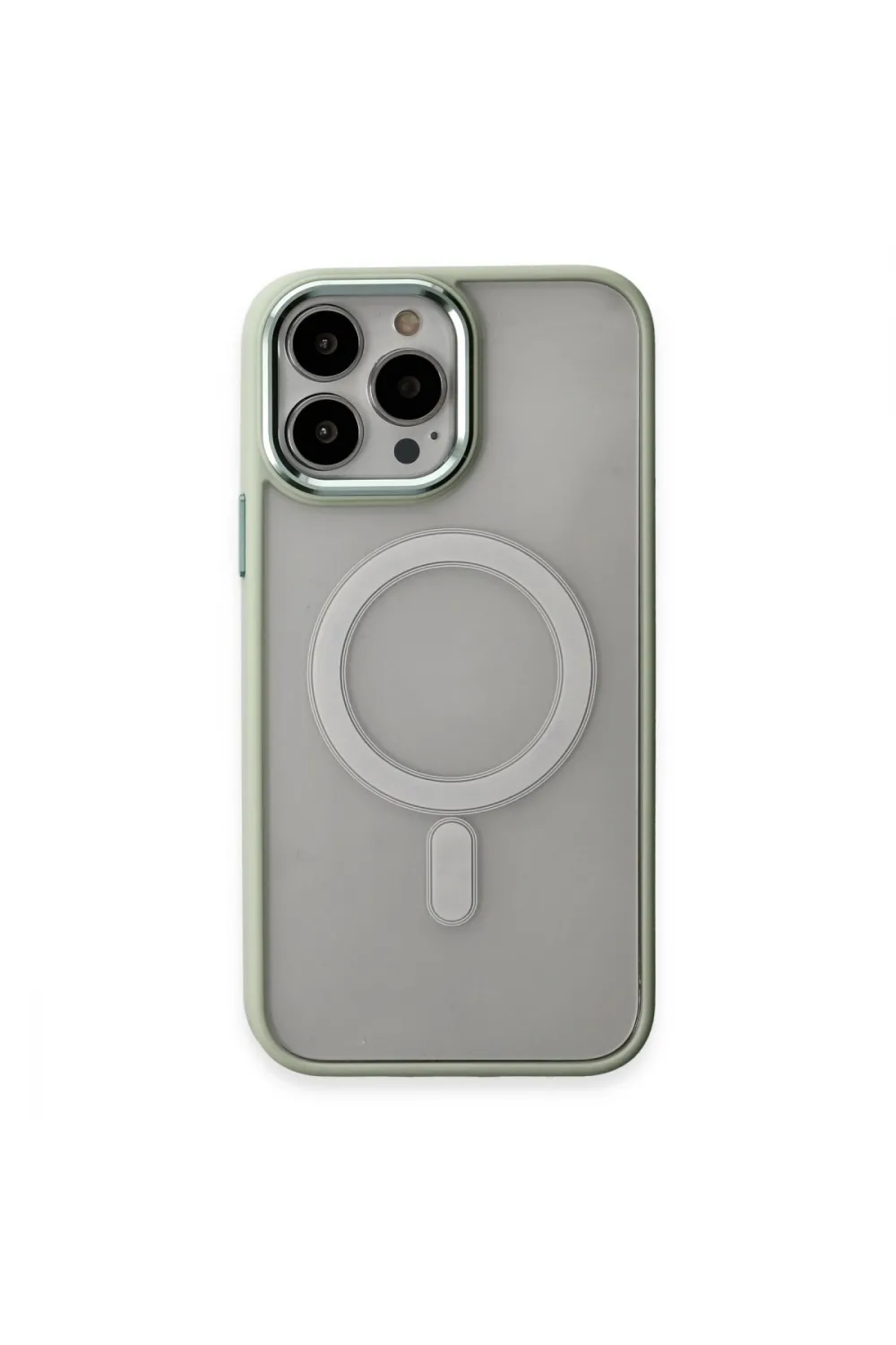 Apple İphone 15 Pro Max Kılıf Room Magneticsafe Silikon - Su Yeşili