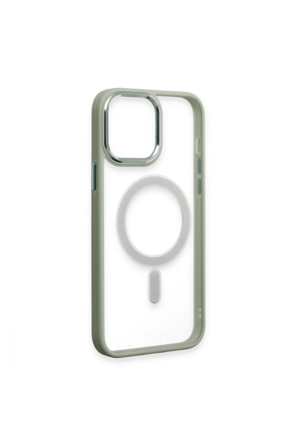 Apple İphone 15 Pro Max Kılıf Room Magneticsafe Silikon - Su Yeşili