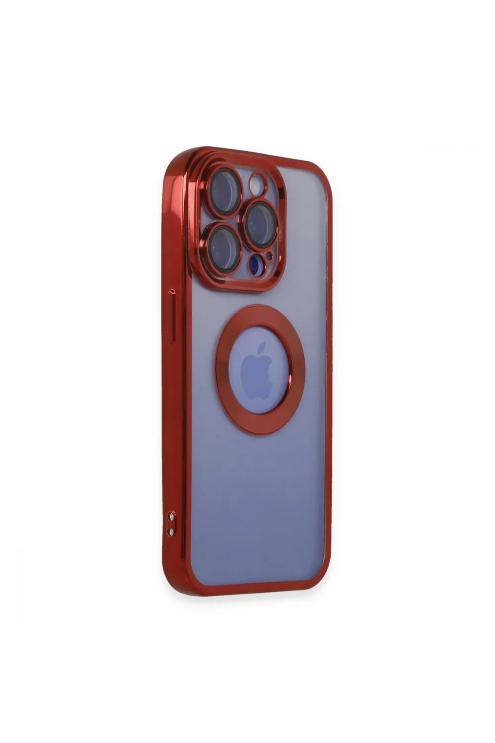 Apple İphone 15 Pro Max Kılıf Slot Silikon - Kırmızı