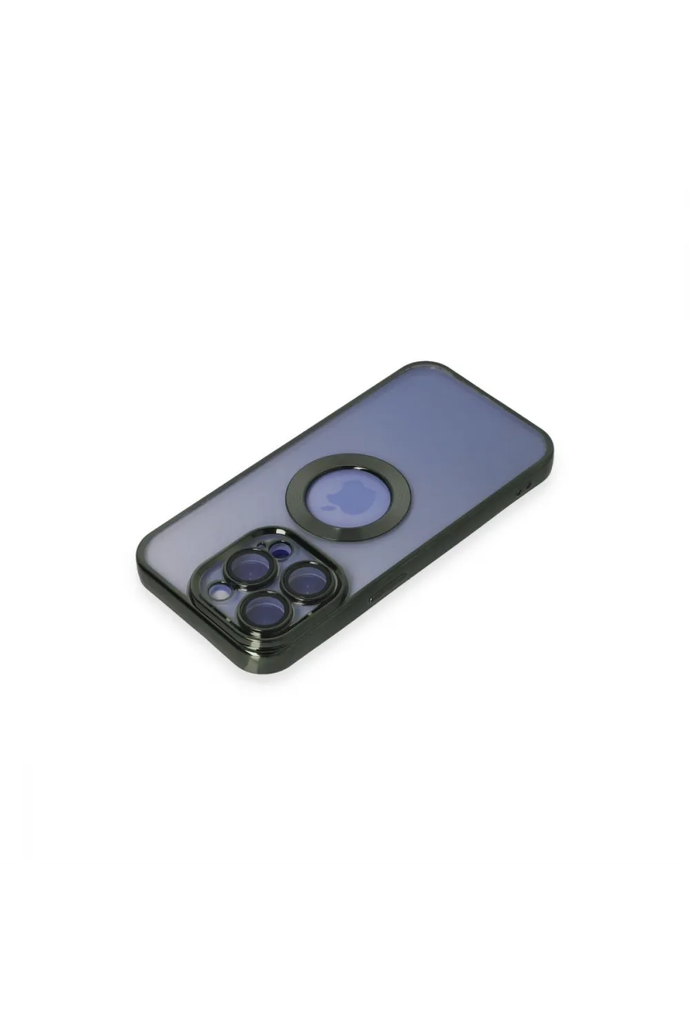 Apple İphone 15 Pro Max Kılıf Slot Silikon - Köknar Yeşili