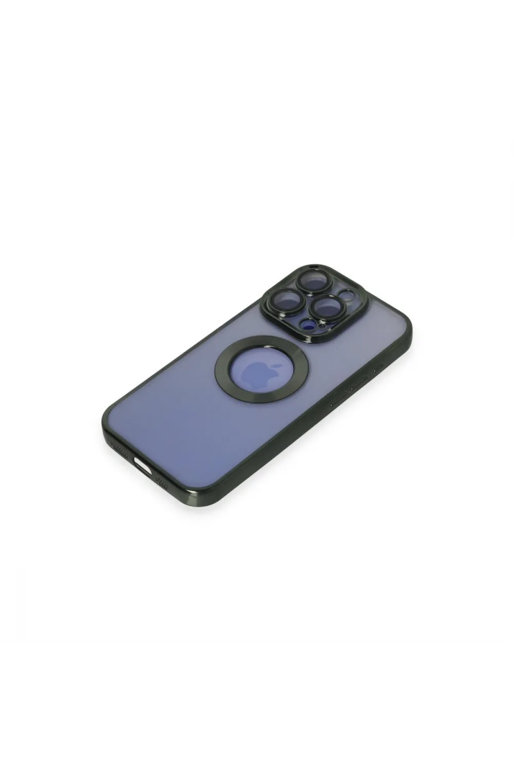 Apple İphone 15 Pro Max Kılıf Slot Silikon - Köknar Yeşili
