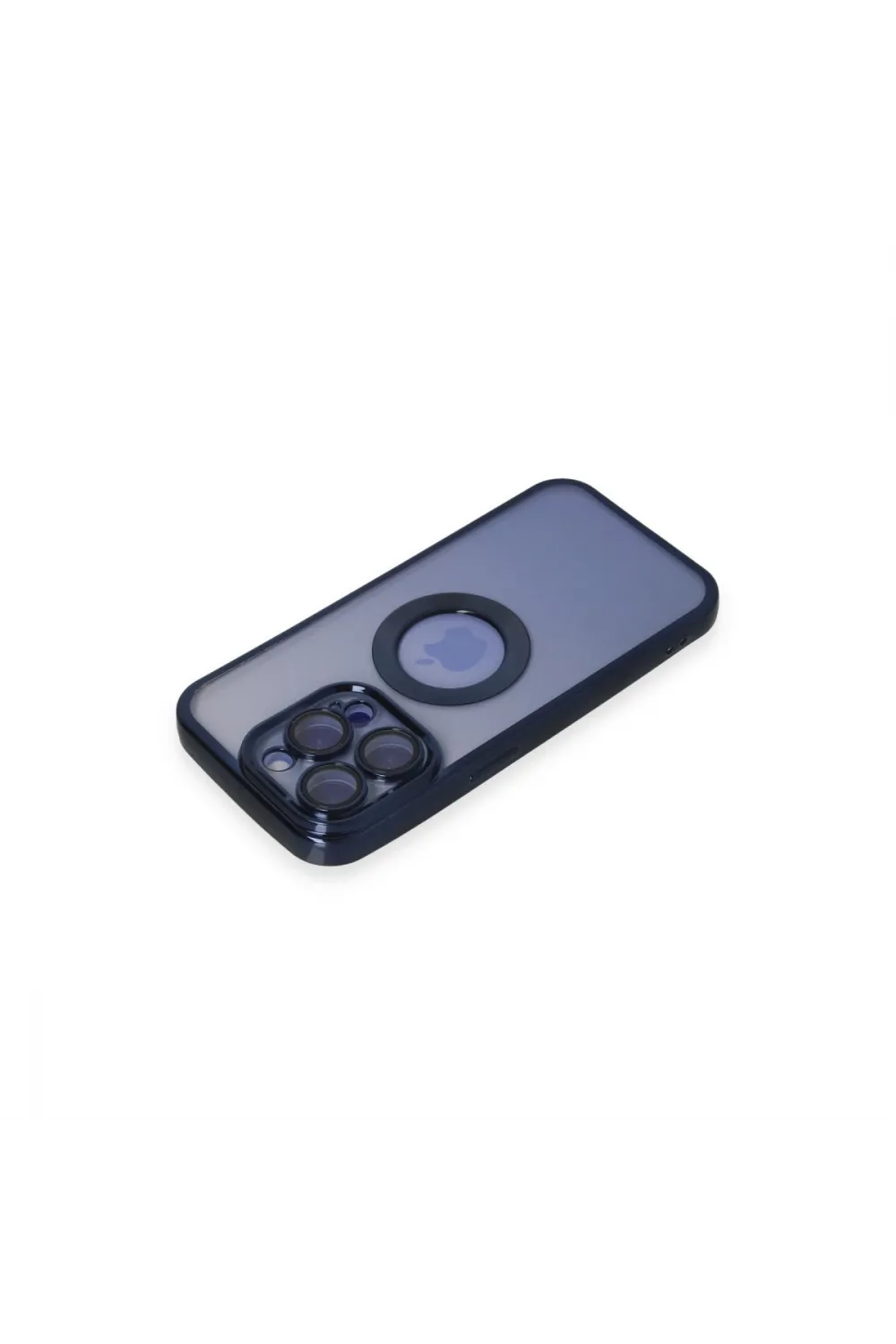 Apple İphone 15 Pro Max Kılıf Slot Silikon - Lacivert