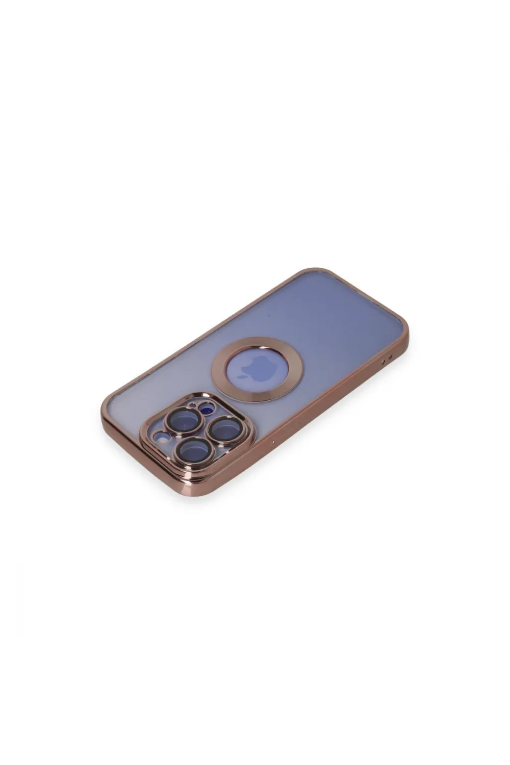 Apple İphone 15 Pro Max Kılıf Slot Silikon - Rose Gold