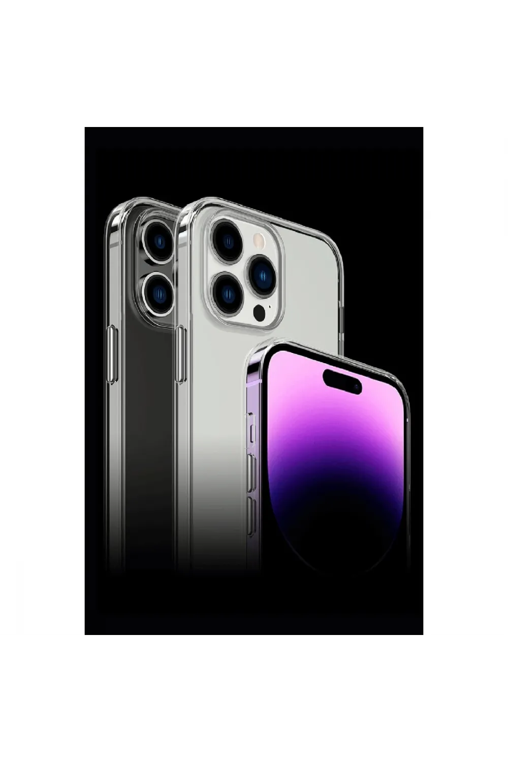 Apple İphone 15 Pro Max Kılıf Tron Şeffaf Magsafe Kapak - Şeffaf