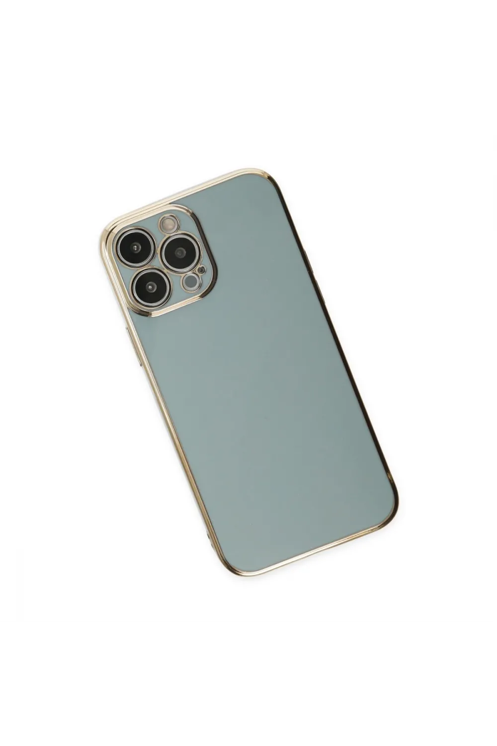 Apple İphone 15 Pro Max Kılıf Volet Silikon - Açık Yeşil
