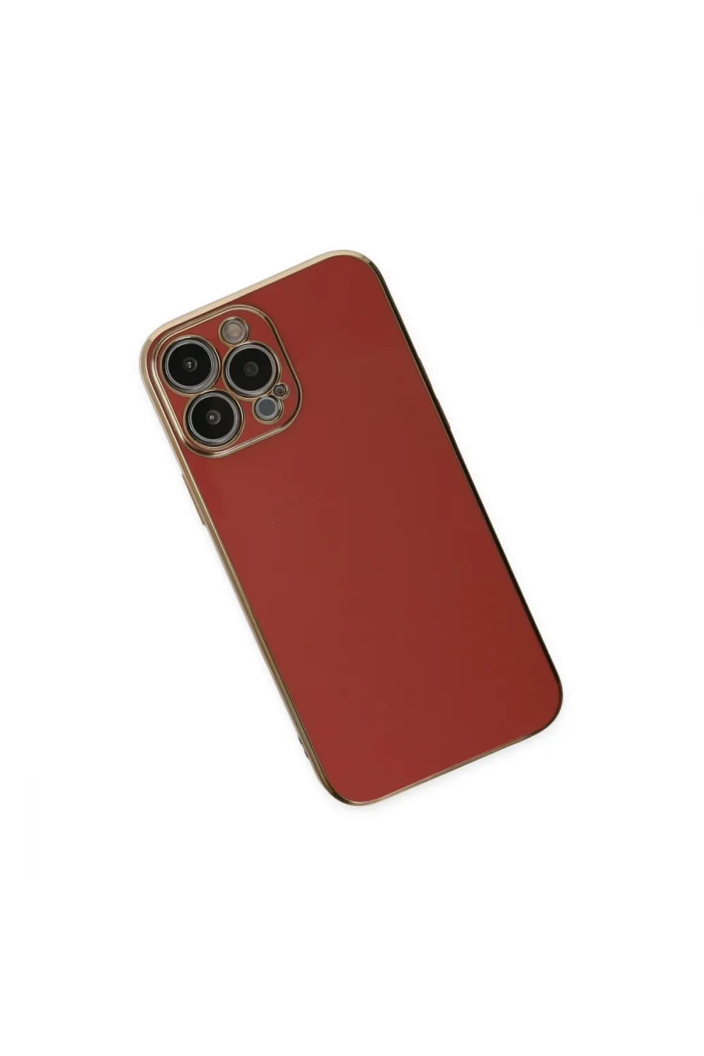 Apple İphone 15 Pro Max Kılıf Volet Silikon - Kırmızı