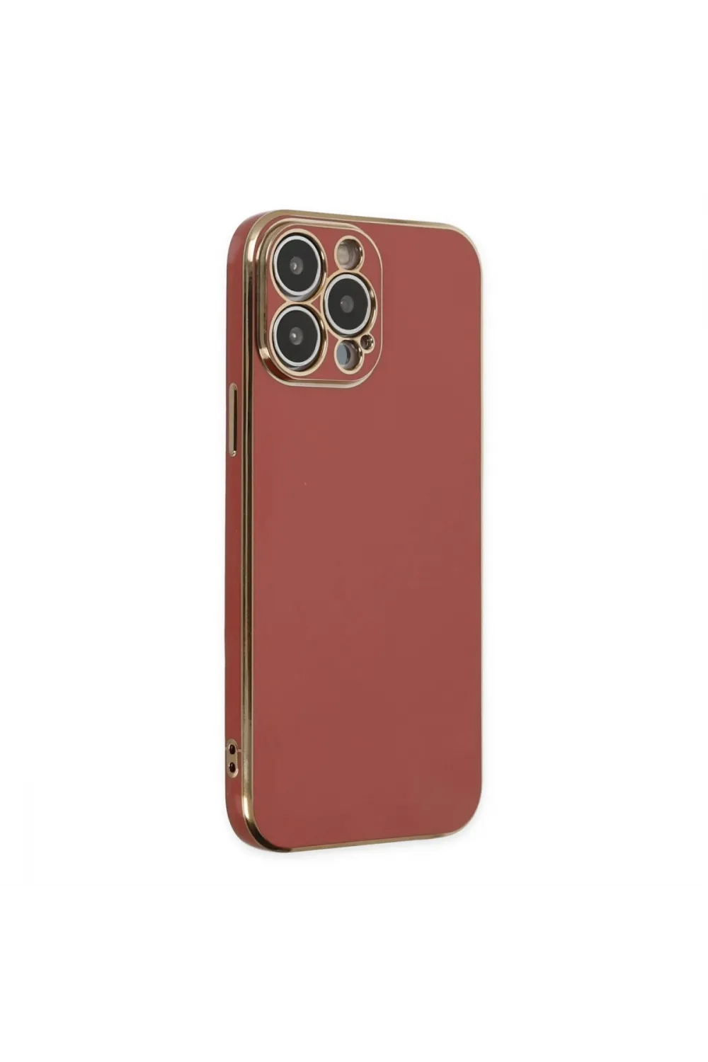 Apple İphone 15 Pro Max Kılıf Volet Silikon - Kırmızı