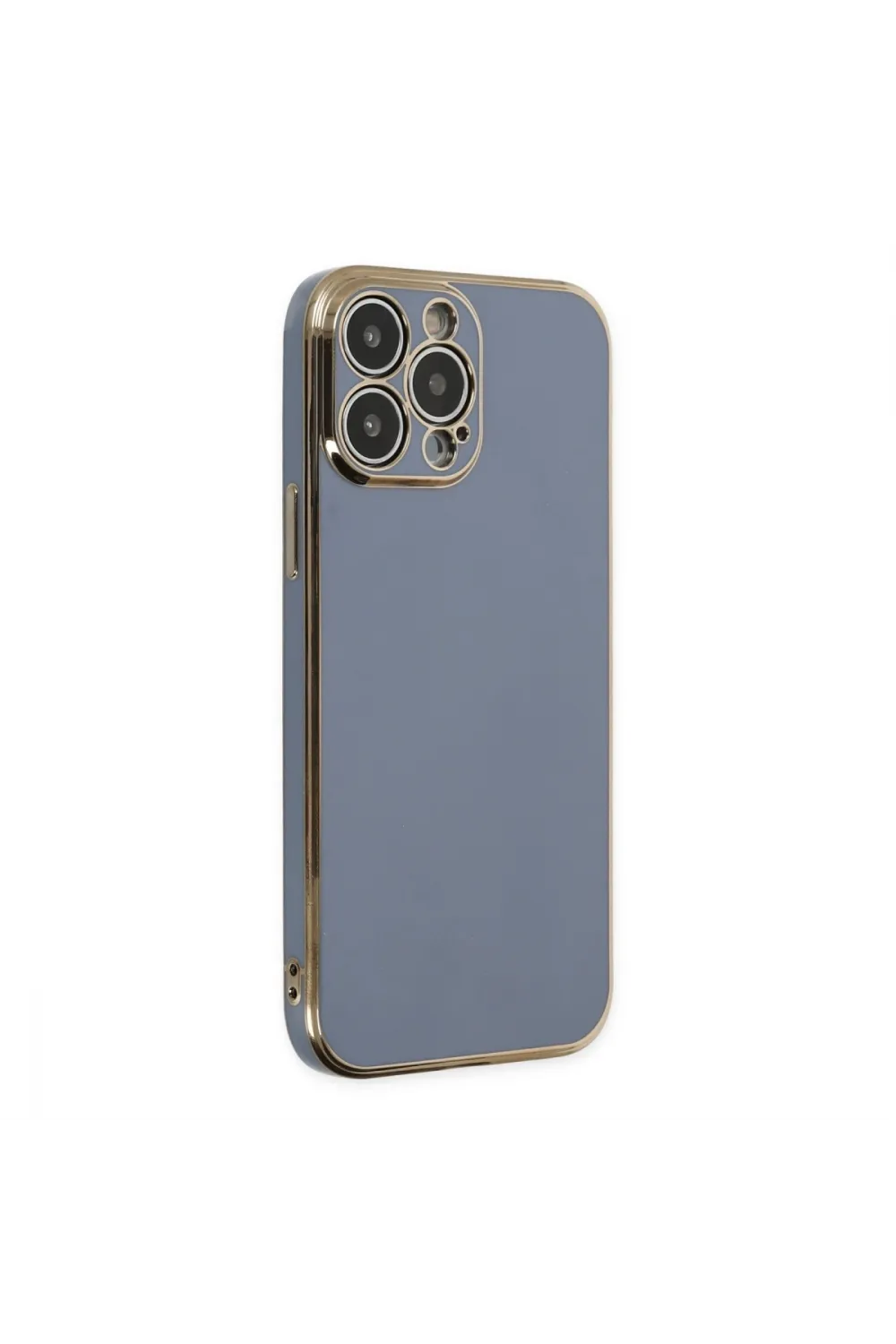 Apple İphone 15 Pro Max Kılıf Volet Silikon - Mavi