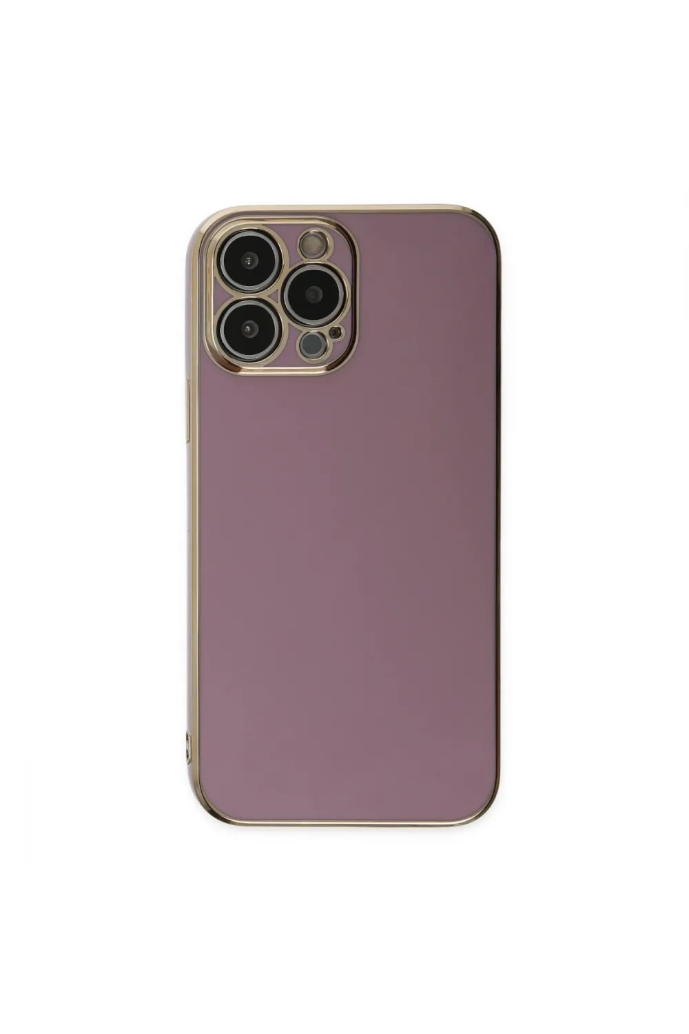 Apple İphone 15 Pro Max Kılıf Volet Silikon - Mor